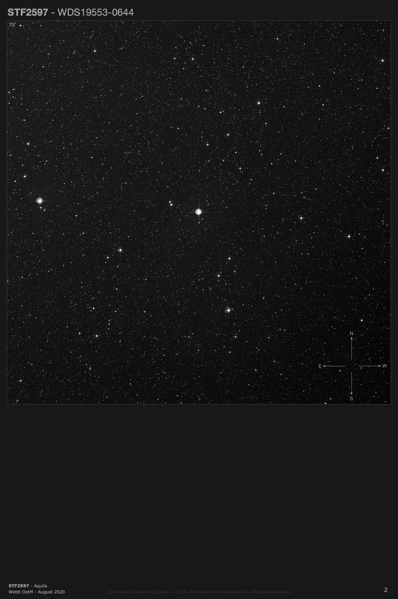 STF2597 (WDS19553-0644) in Aquila STF2597 (WDS19553-0644) in Aquila