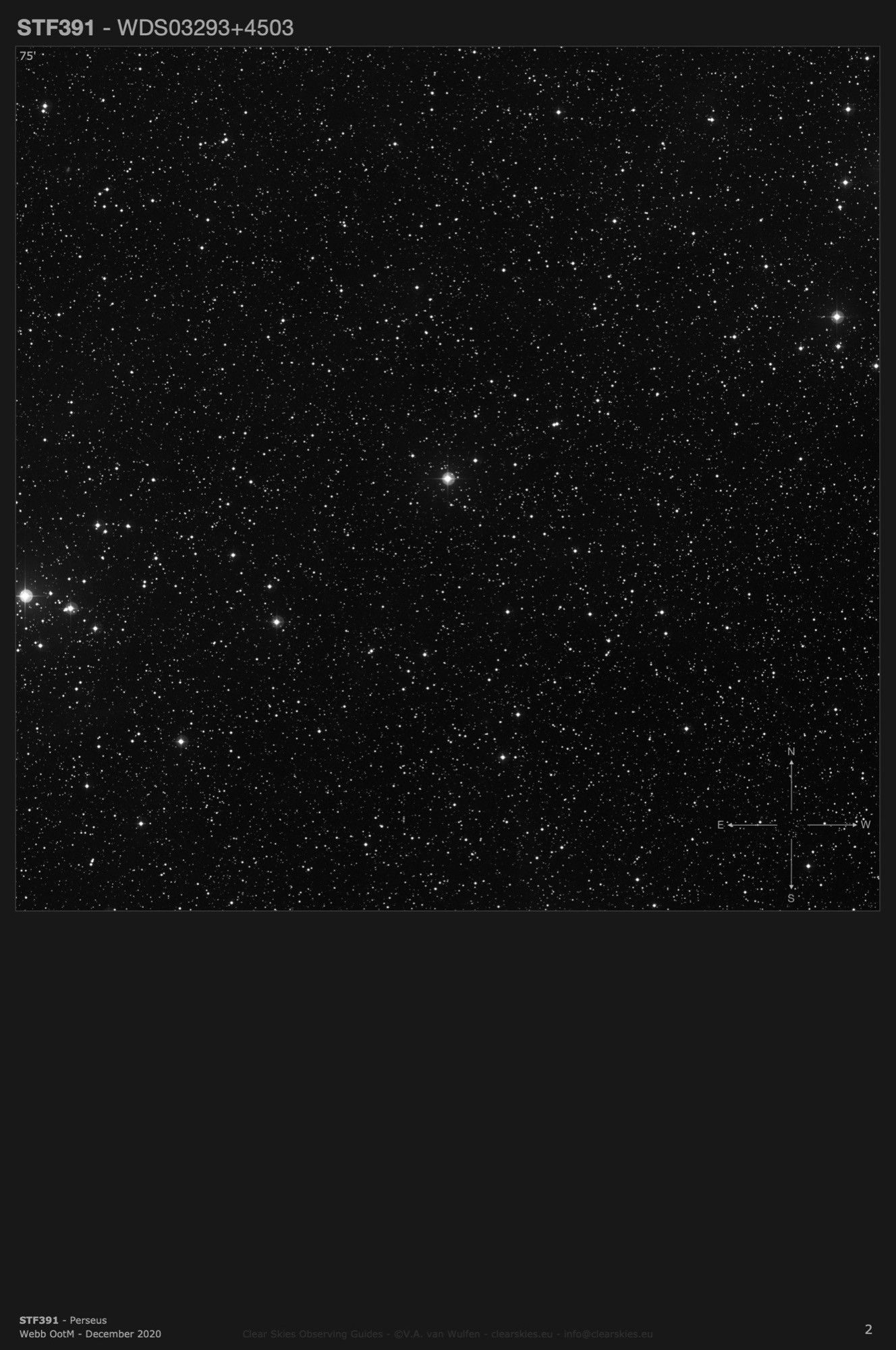 STF391 (WDS03293+4503) in Perseus STF391 (WDS03293+4503) in Perseus