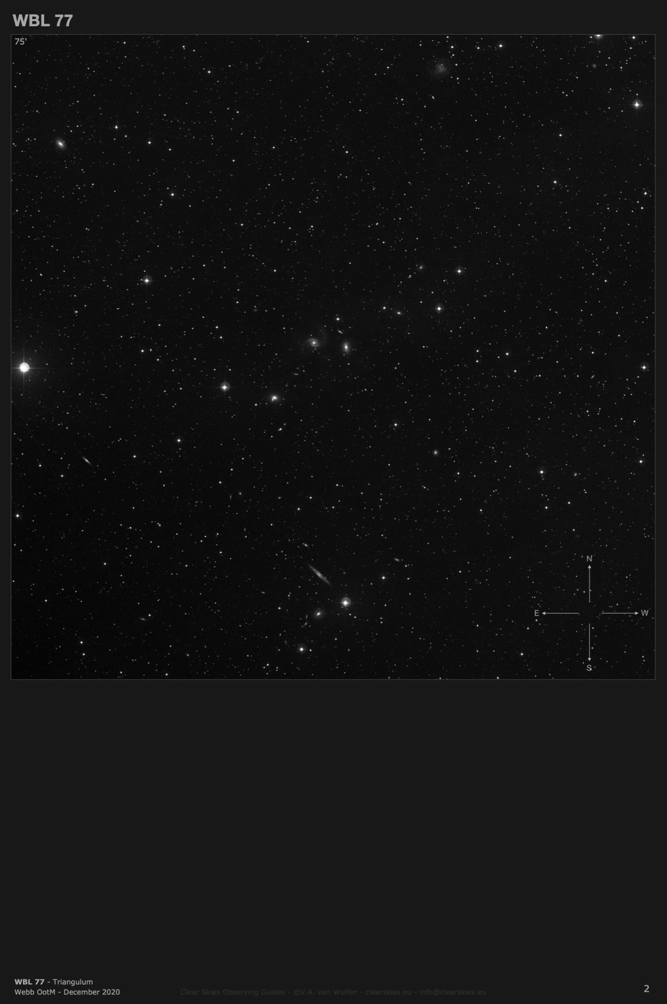 Galaxy group WBL 77 in Triangulum Galaxy group WBL 77 in Triangulum