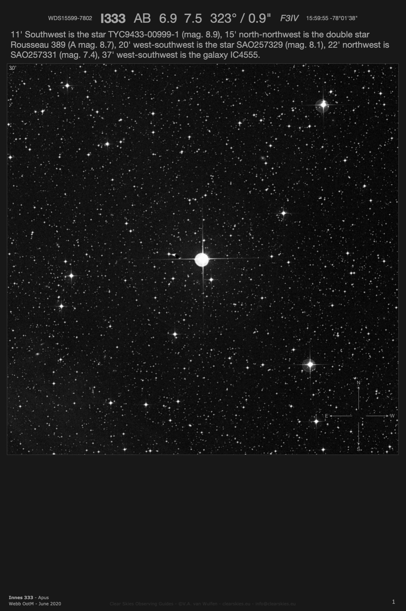 Innes 333 (WDS15599-7802) in Apus Innes 333 (WDS15599-7802) in Apus