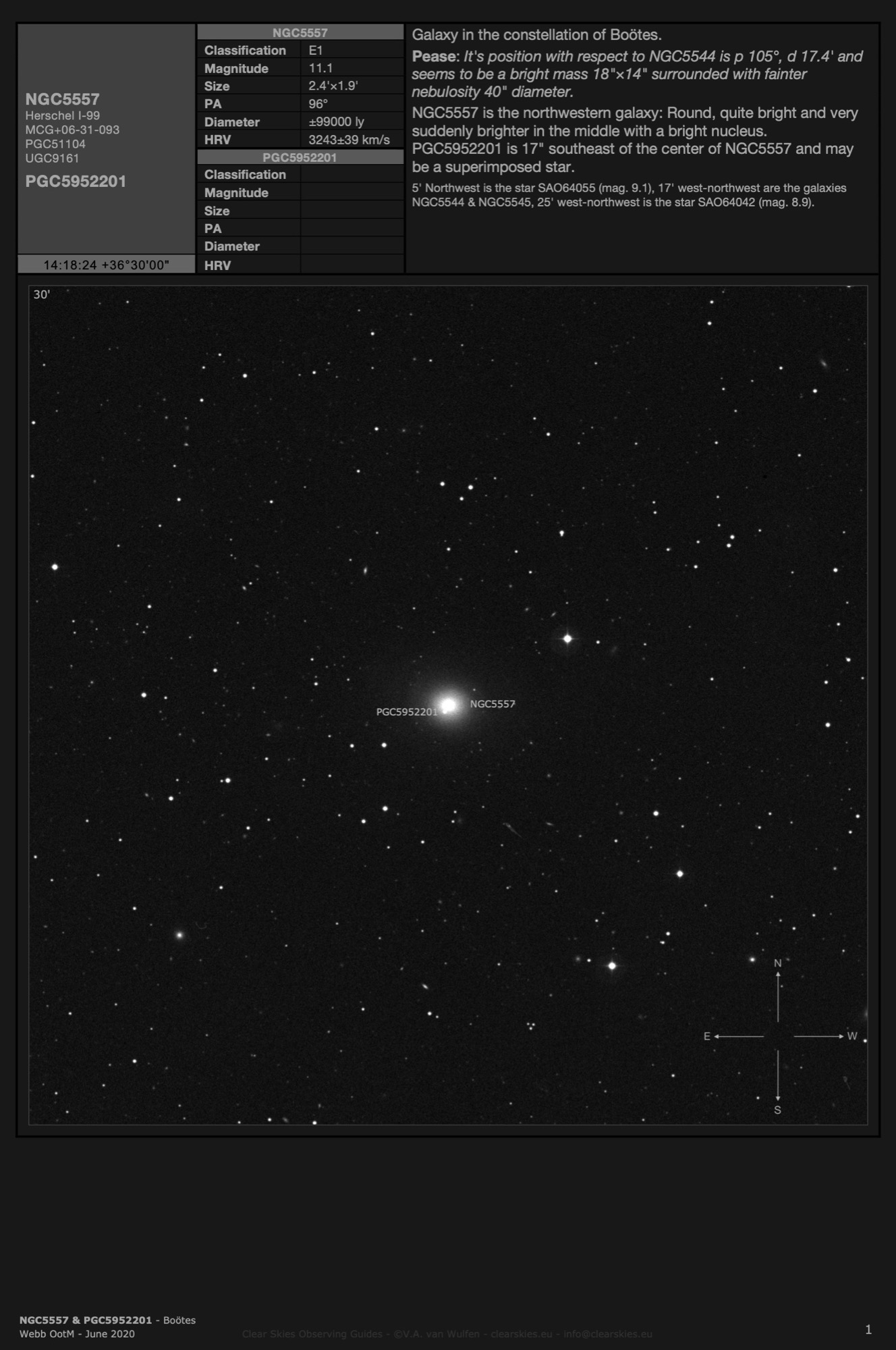 NGC5557 in Boötes NGC5557 in Boötes