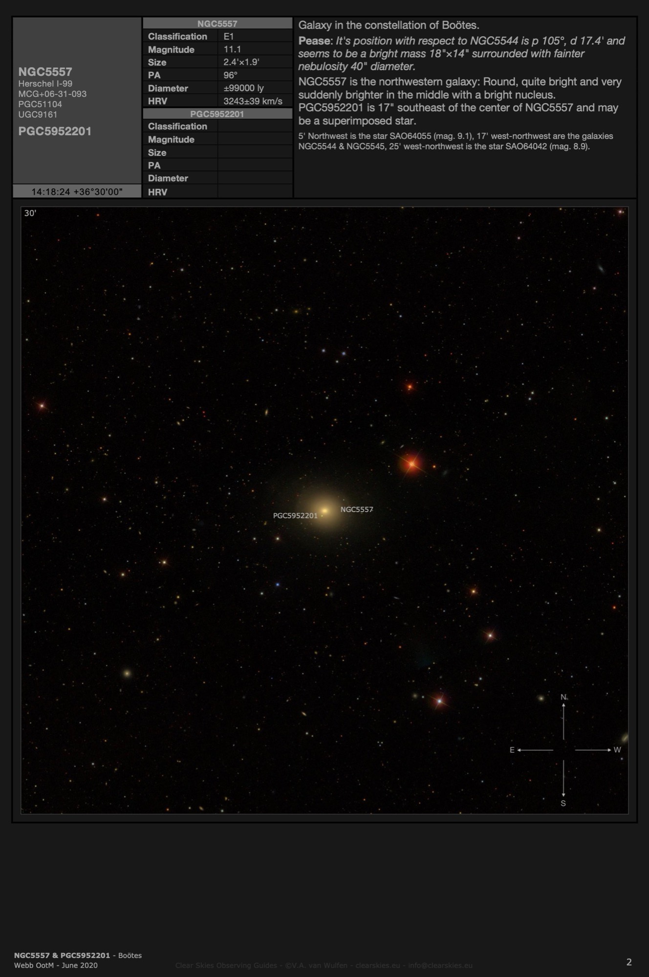 NGC5557 in Boötes NGC5557 in Boötes