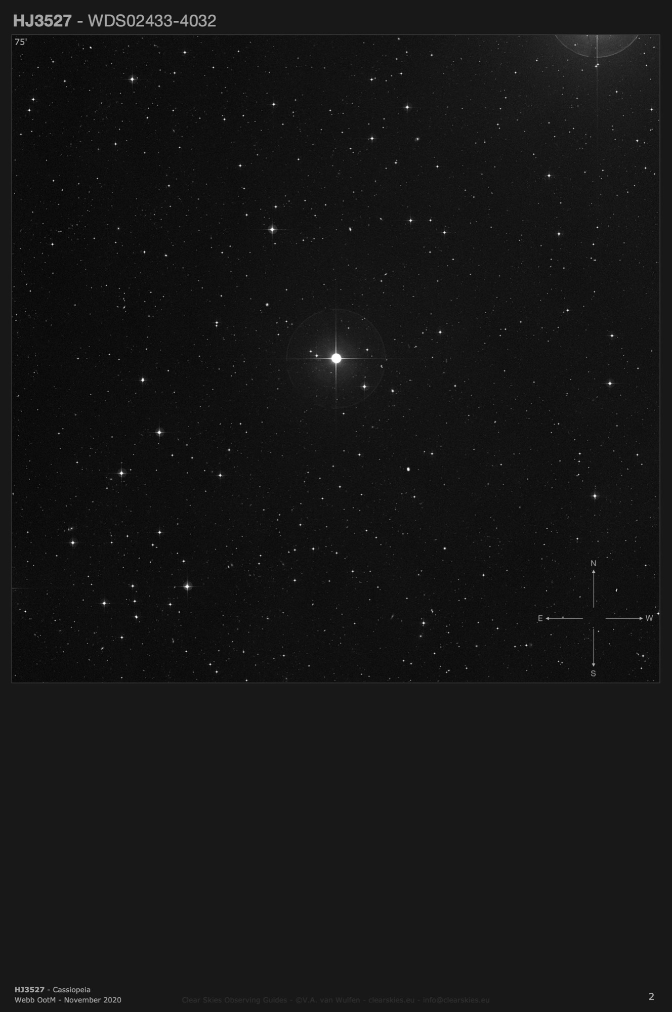 HJ3527 (WDS02433-4032) in Eridanus HJ3527 (WDS02433-4032) in Eridanus