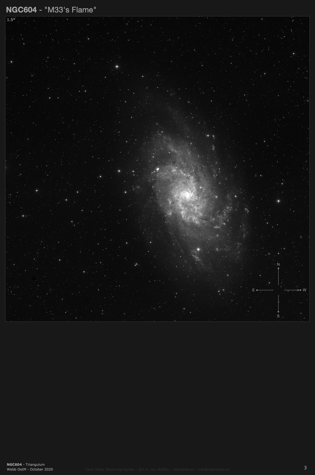 HII Region NGC604 - "M33's Flame" in Triangulum HII Region NGC604 - "M33's Flame" in Triangulum