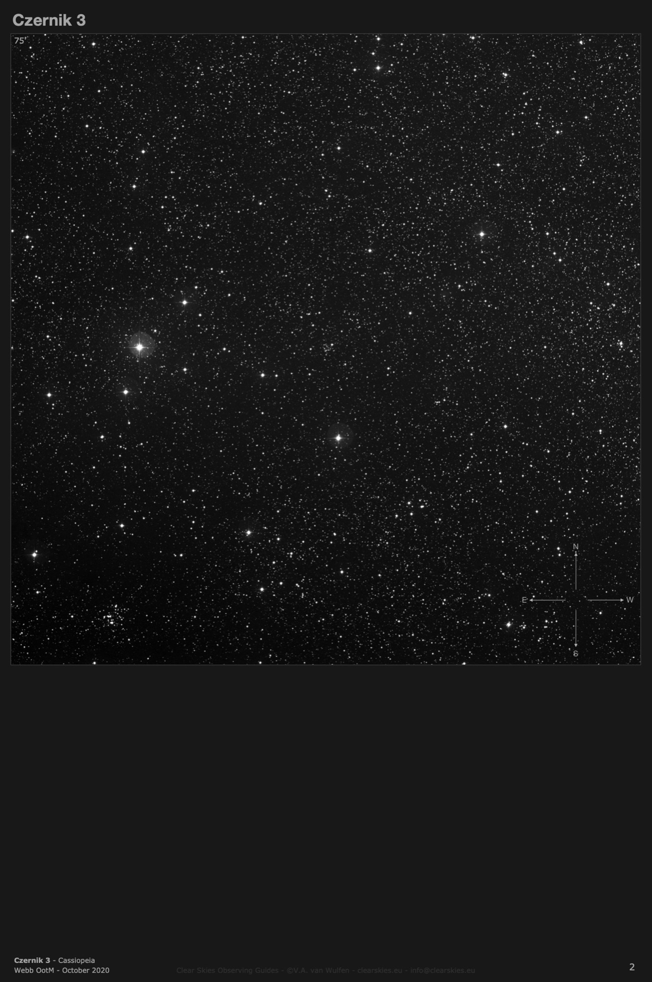 Open cluster Czernik 3 in Cassiopeia Open cluster Czernik 3 in Cassiopeia
