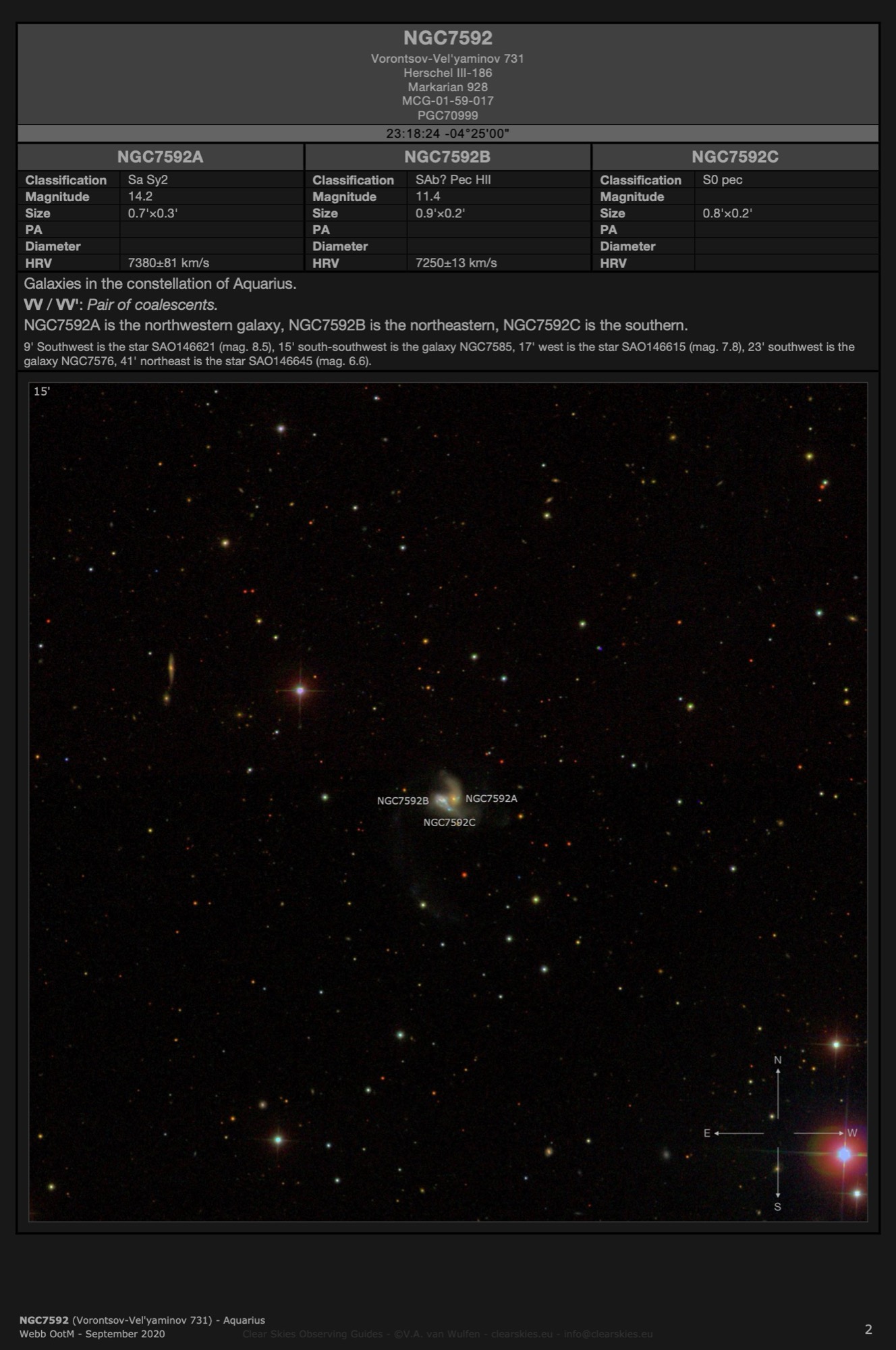 NGC7592 (Vorontsov-Vel'yaminov 731) in Aquarius NGC7592 (Vorontsov-Vel'yaminov 731) in Aquarius