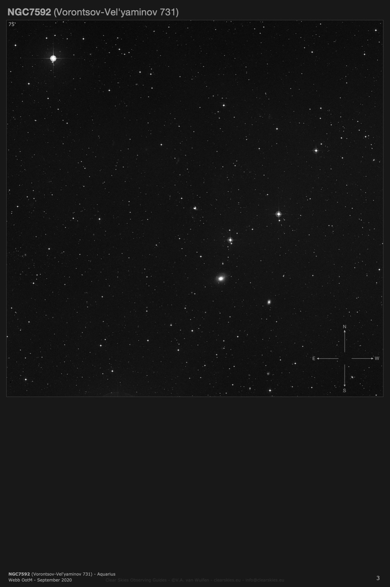 NGC7592 (Vorontsov-Vel'yaminov 731) in Aquarius NGC7592 (Vorontsov-Vel'yaminov 731) in Aquarius