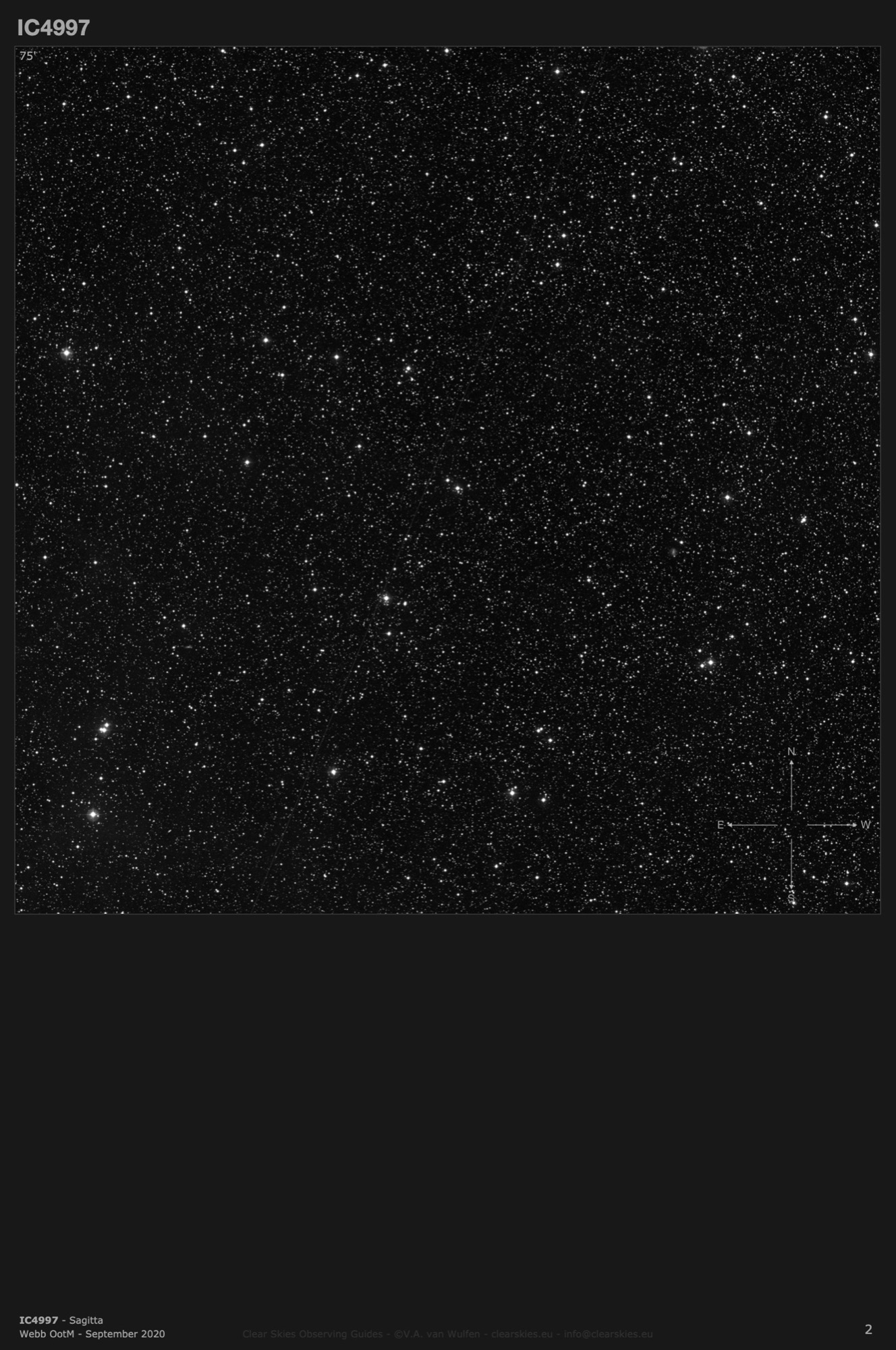 Planetary nebula IC4997 in Sagitta Planetary nebula IC4997 in Sagitta