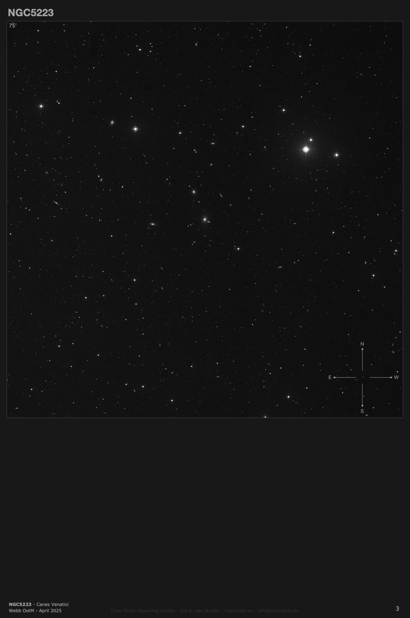 Galaxy NGC5223 in Canes Venatici