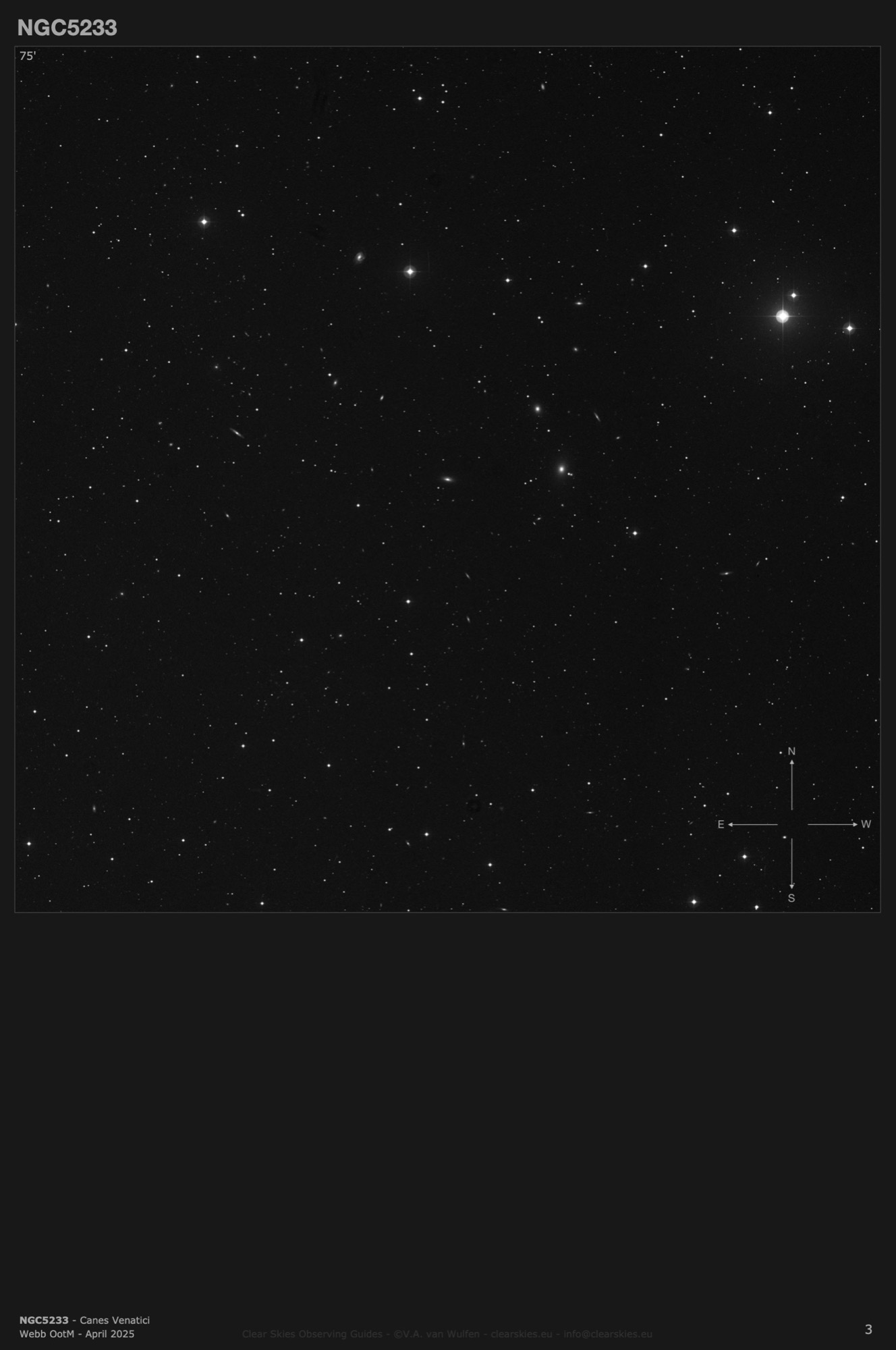 Galaxy NGC5233 in Canes Venatici Galaxy NGC5233 in Canes Venatici
