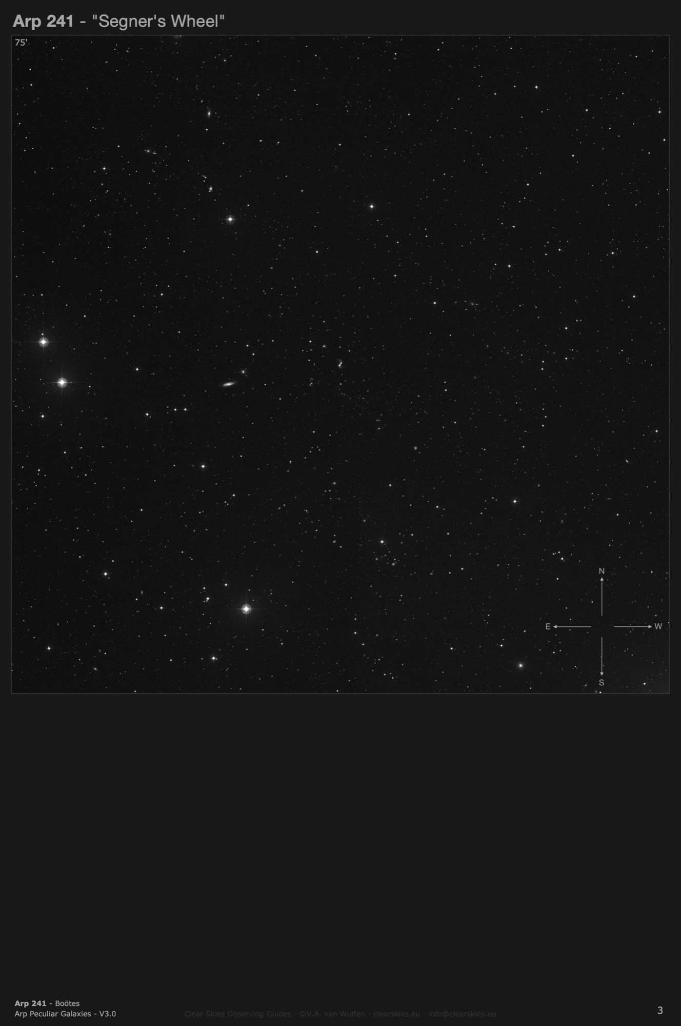 Galaxy pair Arp 241 - "Segner's Wheel" in Boötes Galaxy pair Arp 241 - "Segner's Wheel" in Boötes