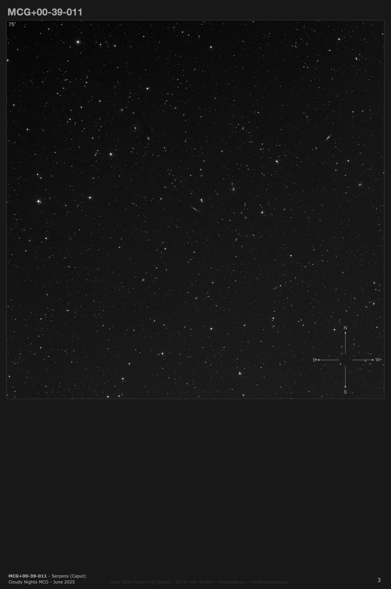 Galaxy MCG+00-39-011 in Serpens (Caput) Galaxy MCG+00-39-011 in Serpens (Caput)