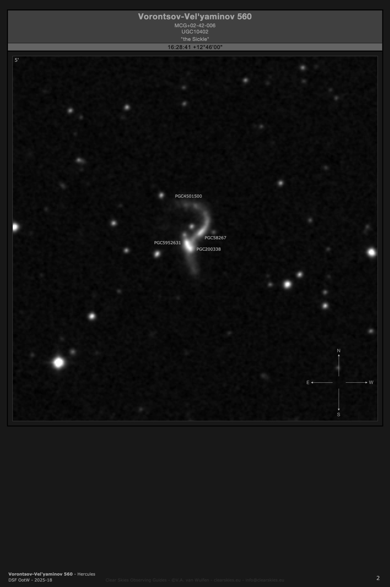 Galaxy group Vorontsov-Vel'yaminov 560 - "the Sickle" in Hercules Galaxy group Vorontsov-Vel'yaminov 560 - "the Sickle" in Hercules