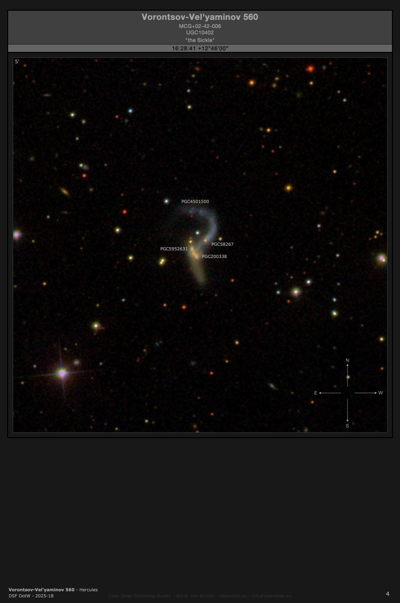 Galaxy group Vorontsov-Vel'yaminov 560 - "the Sickle" in Hercules Galaxy group Vorontsov-Vel'yaminov 560 - "the Sickle" in Hercules