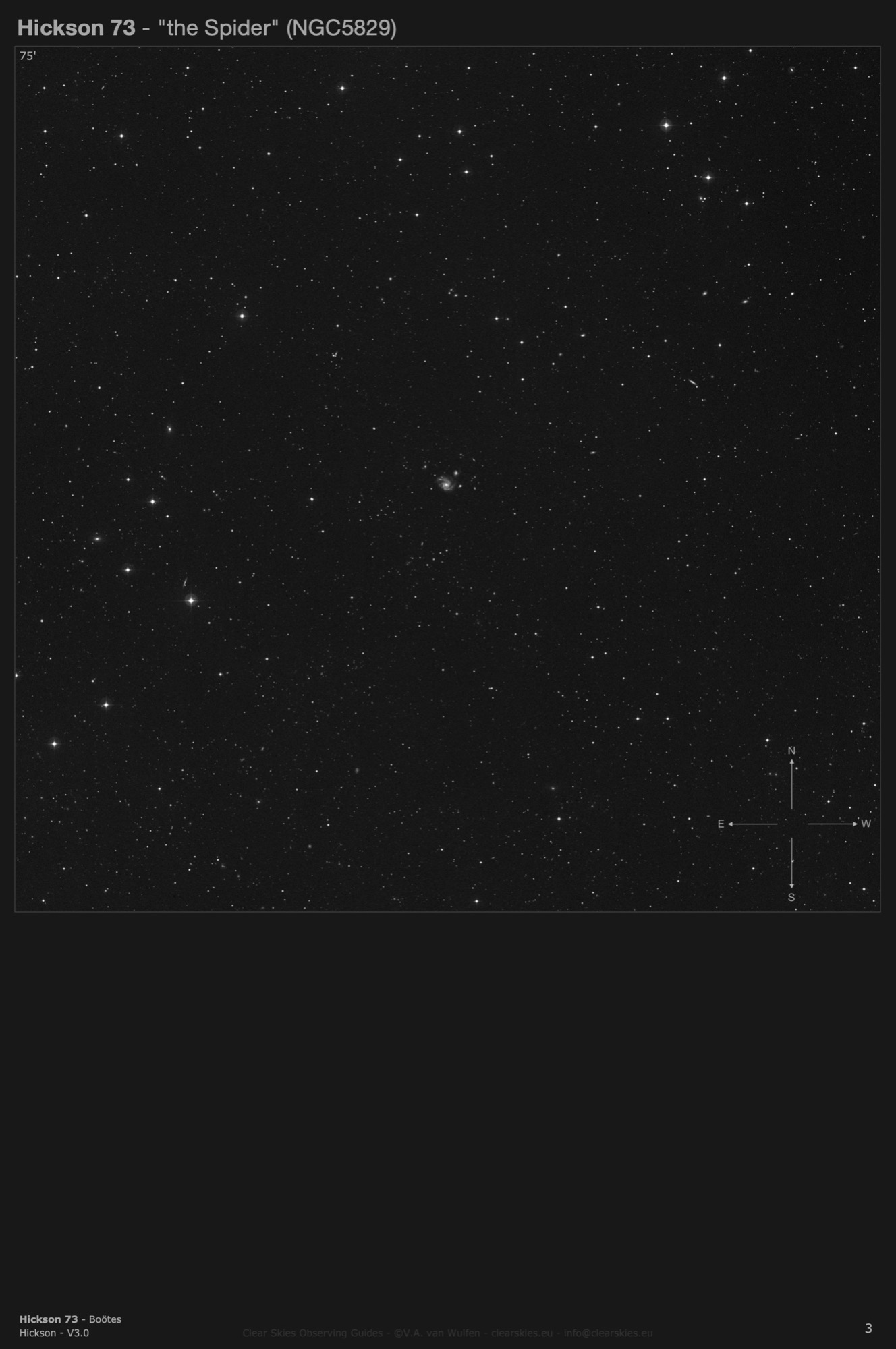 Galaxy group Hickson 73 - "the Spider" in Boötes Galaxy group Hickson 73 - "the Spider" in Boötes