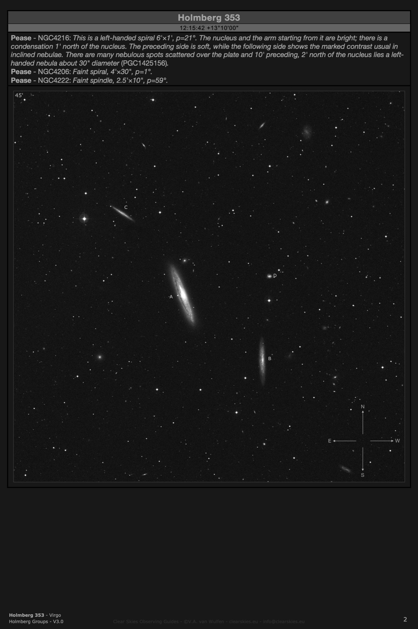 Galaxy group Holmberg 353 in the constellations of Virgo and Coma Berenices Galaxy group Holmberg 353 in the constellations of Virgo and Coma Berenices