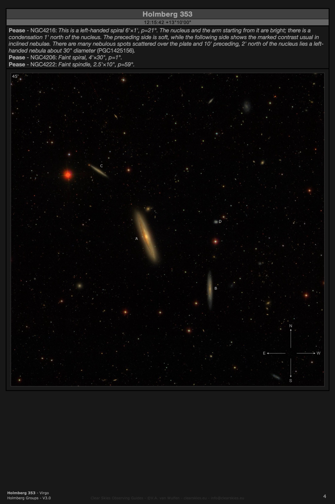 Galaxy group Holmberg 353 in the constellations of Virgo and Coma Berenices Galaxy group Holmberg 353 in the constellations of Virgo and Coma Berenices