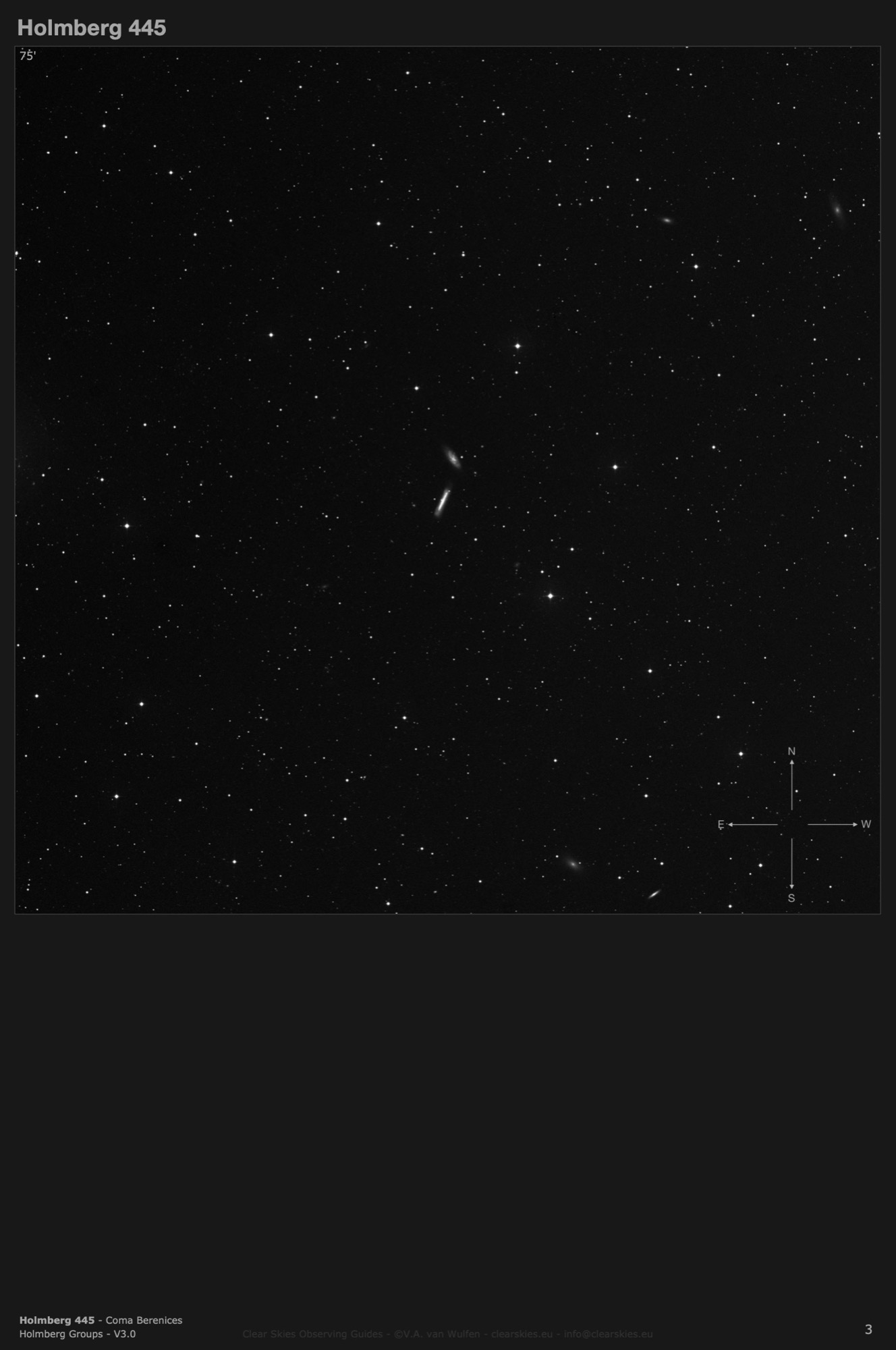 Galaxy pair Holmberg 445 (NGC4634 & NGC4633) in Coma Berenices Galaxy pair Holmberg 445 (NGC4634 & NGC4633) in Coma Berenices