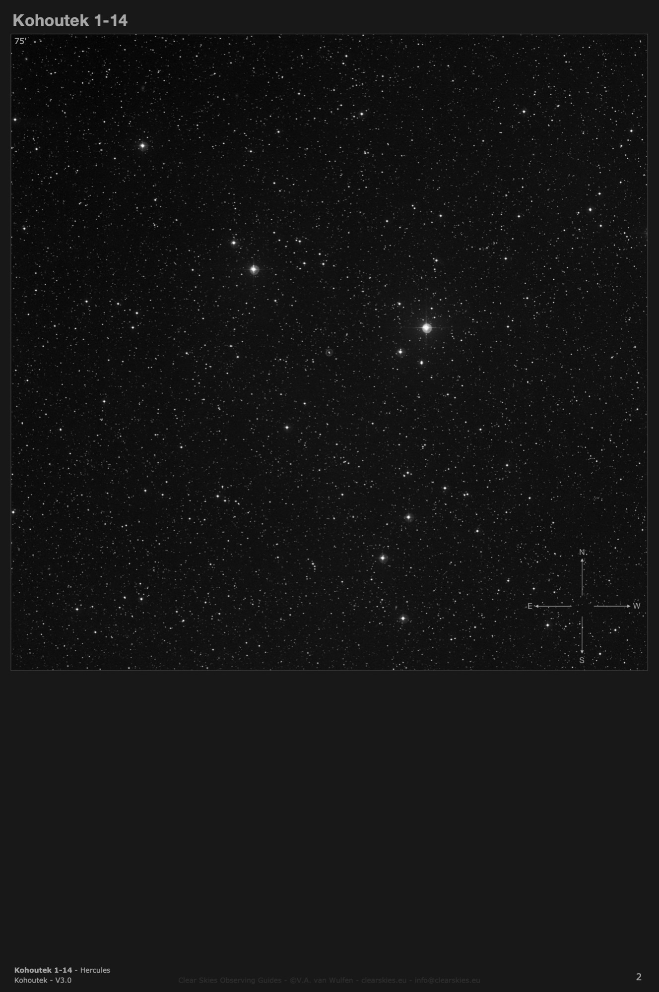 Planetary nebula Kohoutek 1-14 (PK 045+24.1) in Hercules Planetary nebula Kohoutek 1-14 (PK 045+24.1) in Hercules