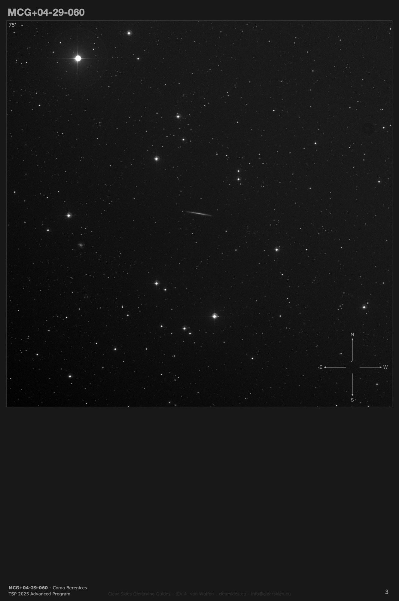 Galaxy MCG+04-29-060 (PGC39432) in Coma Berenices Galaxy MCG+04-29-060 (PGC39432) in Coma Berenices