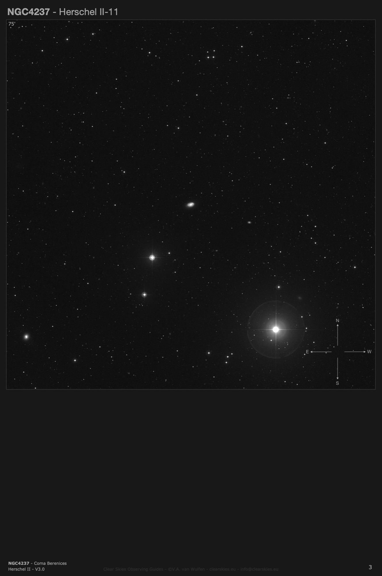 Galaxy NGC4237 in Coma Berenices Galaxy NGC4237 in Coma Berenices