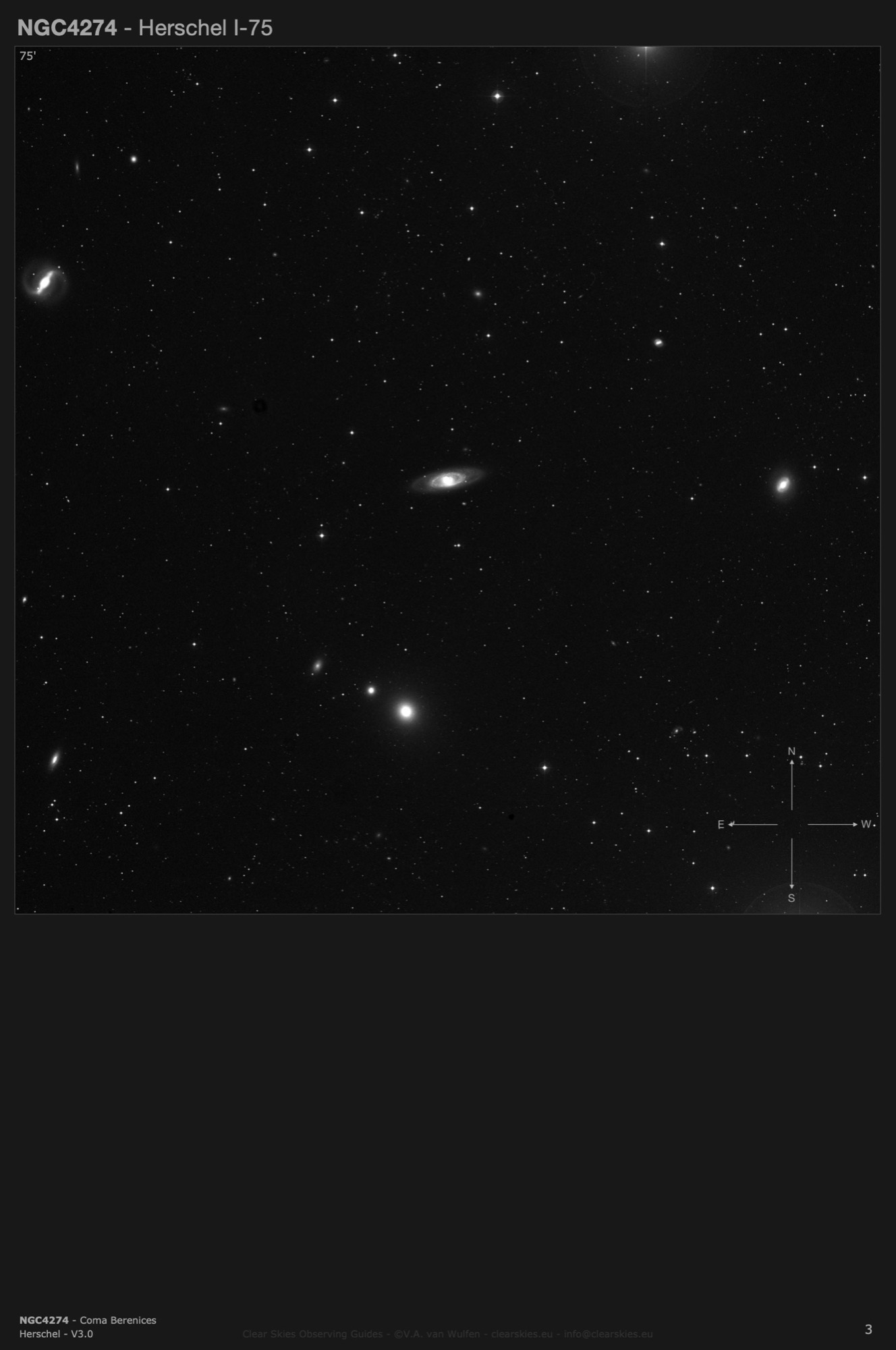 Galaxy NGC4274 in Coma Berenices Galaxy NGC4274 in Coma Berenices