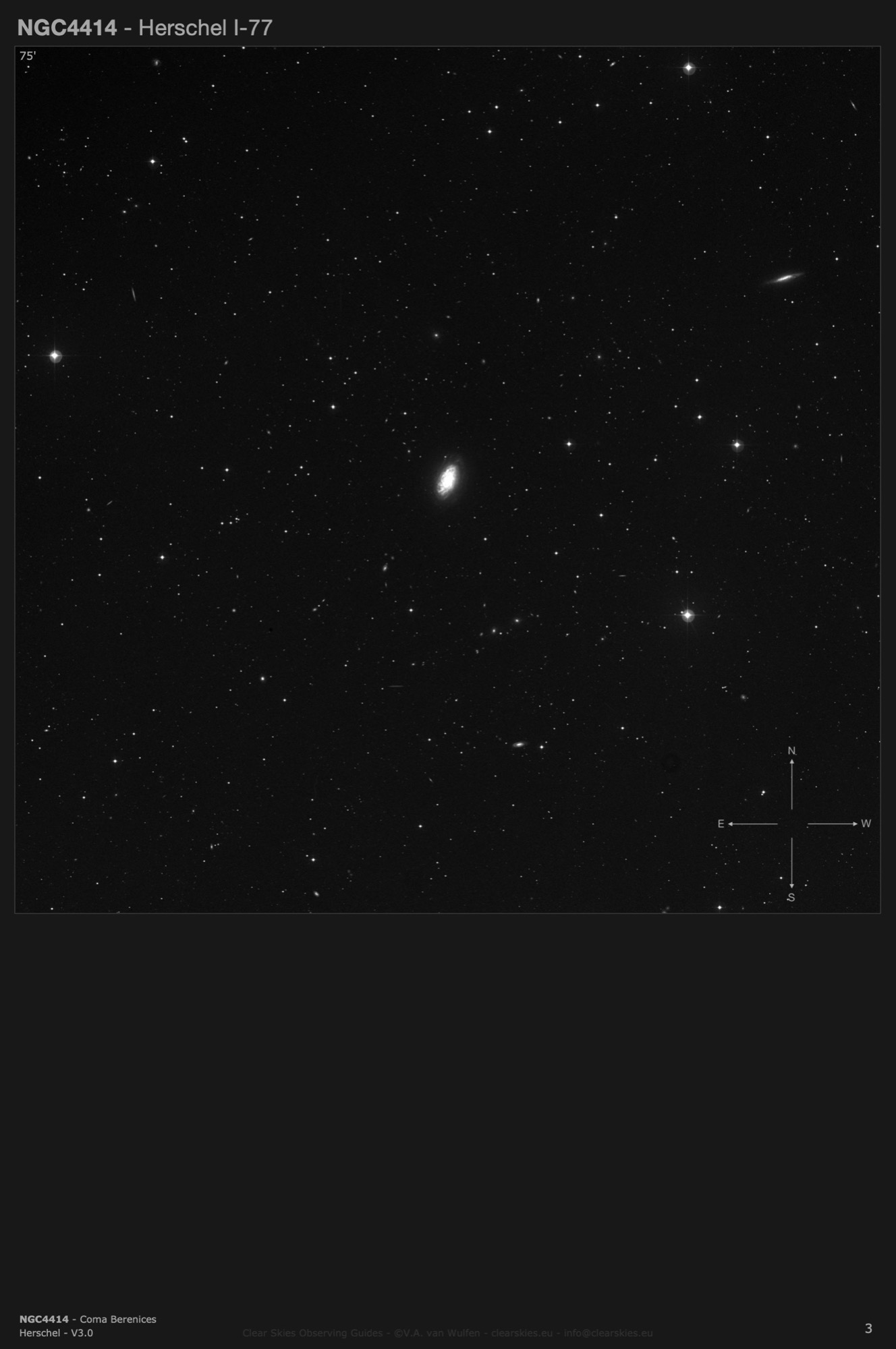 Galaxy NGC4414 in Coma Berenices Galaxy NGC4414 in Coma Berenices