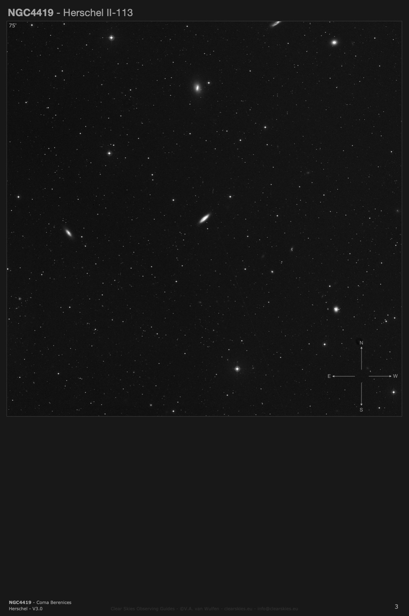 Galaxy NGC4419 in Coma Berenices Galaxy NGC4419 in Coma Berenices