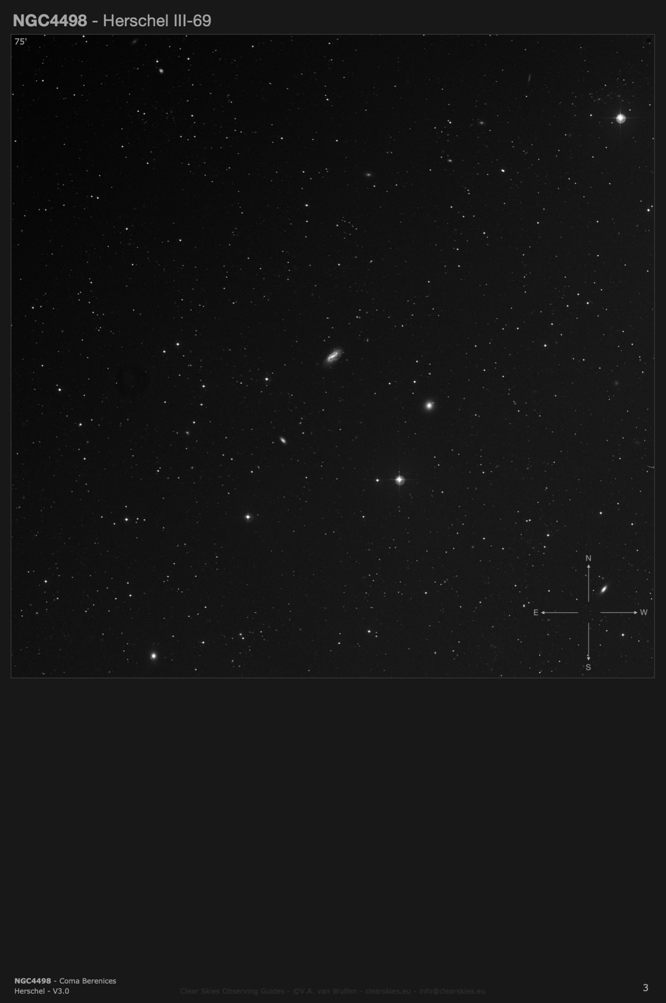 Galaxy NGC4498 in Coma Berenices Galaxy NGC4498 in Coma Berenices
