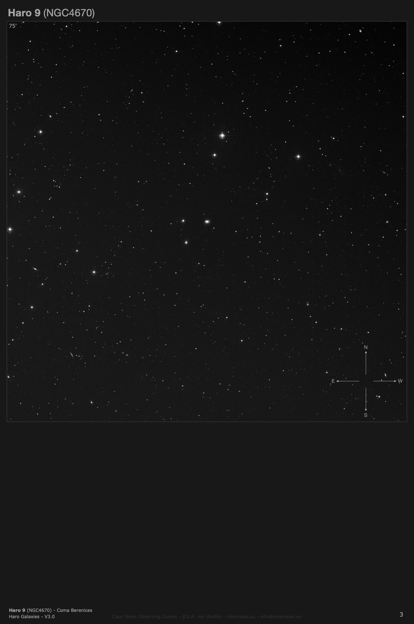 Galaxy NGC4670 (Haro 9, Arp 163, Vorontsov-Vel'yaminov 1563) in Coma Berenices Galaxy NGC4670 (Haro 9, Arp 163, Vorontsov-Vel'yaminov 1563) in Coma Berenices