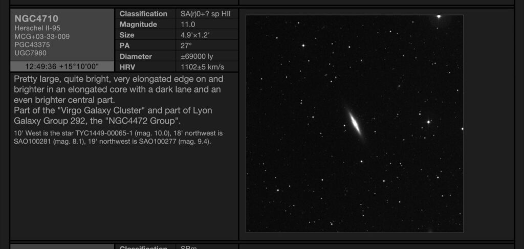 Galaxy NGC4710 in Coma Berenices Galaxy NGC4710 in Coma Berenices