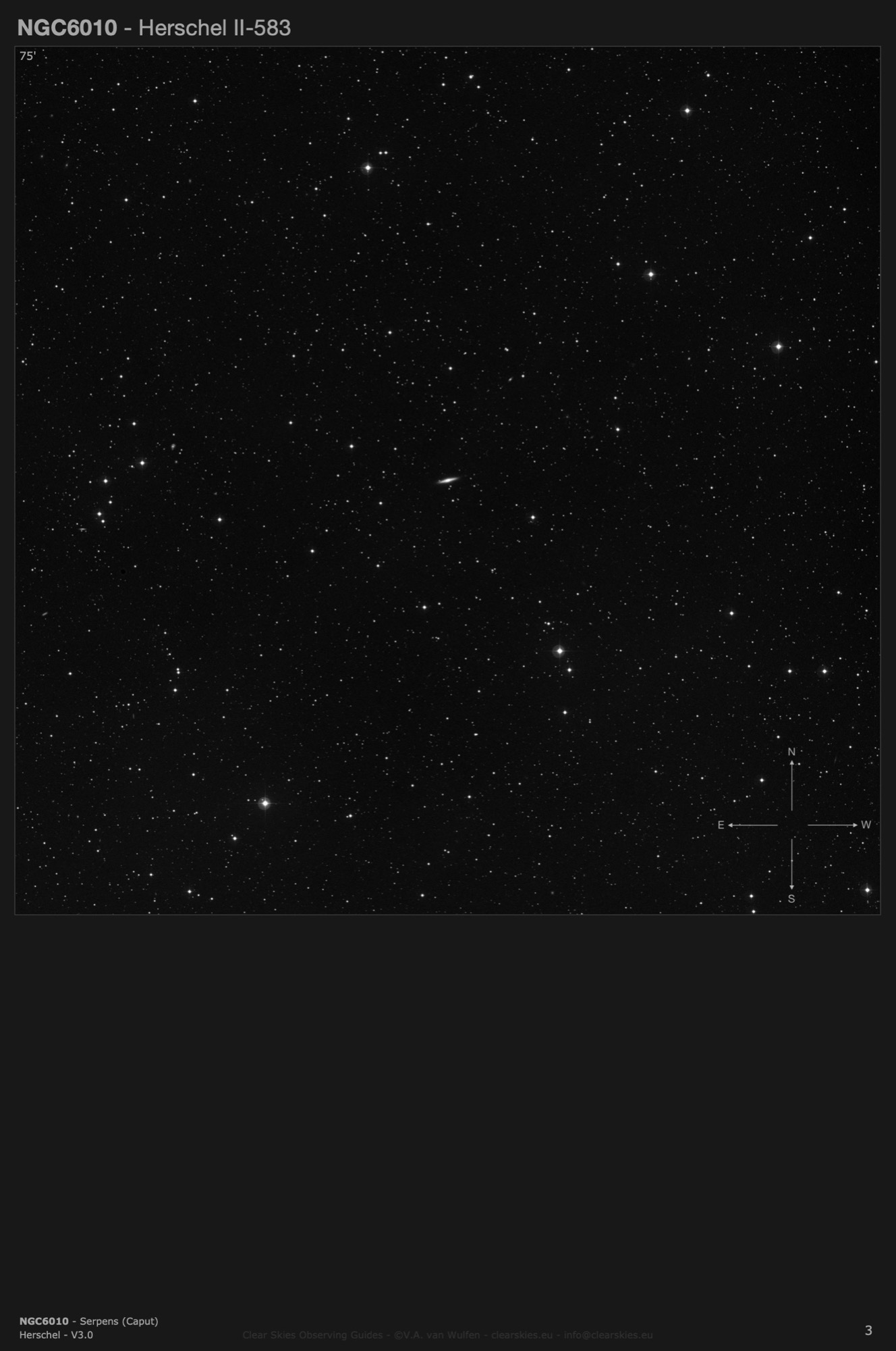 Galaxy NGC6010 in Serpens (Caput) Galaxy NGC6010 in Serpens (Caput)