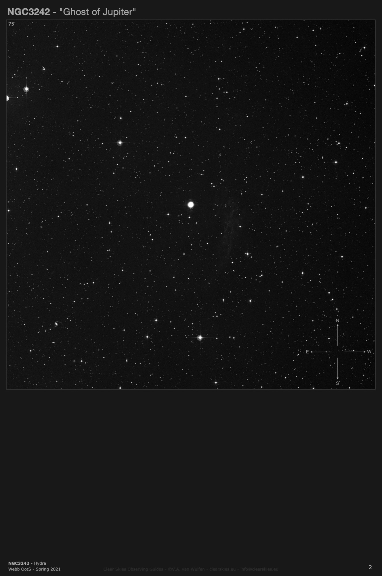 Planetary nebula NGC3242 - the "Ghost of Jupiter" in Hydra Planetary nebula NGC3242 - the "Ghost of Jupiter" in Hydra