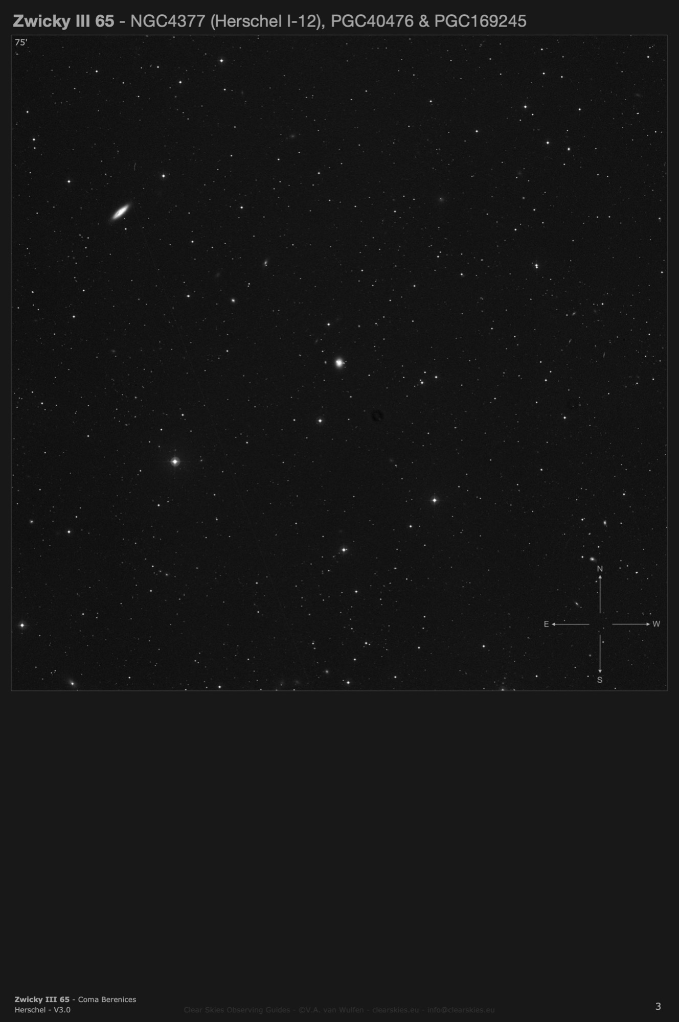 Galaxy triple Zwicky III 65 (NGC4377, PGC40476 & PGC169245) in Coma Berenices Galaxy triple Zwicky III 65 (NGC4377, PGC40476 & PGC169245) in Coma Berenices