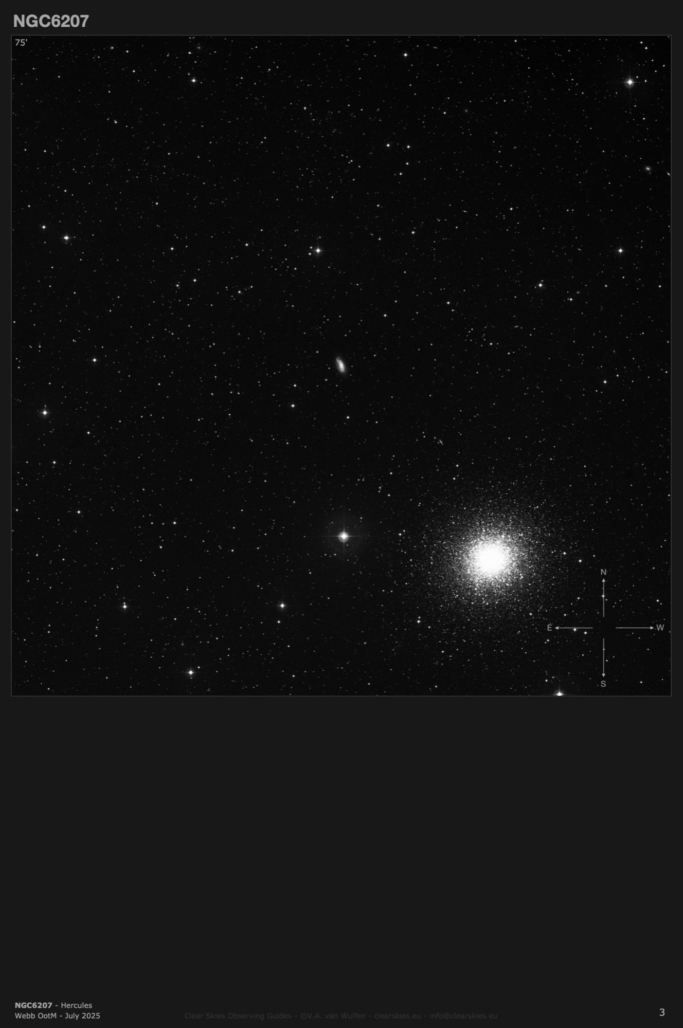 Galaxy NGC6207 in Hercules Galaxy NGC6207 in Hercules