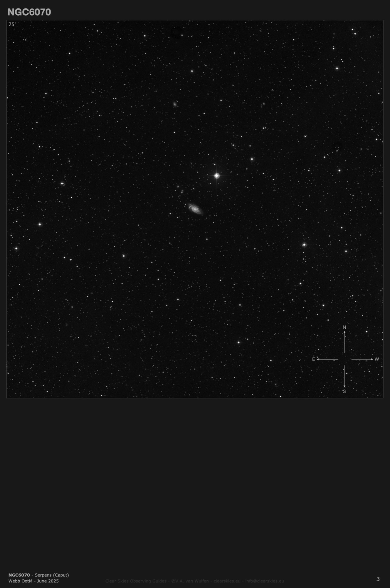 Galaxy NGC6070 in Serpens (Caput)