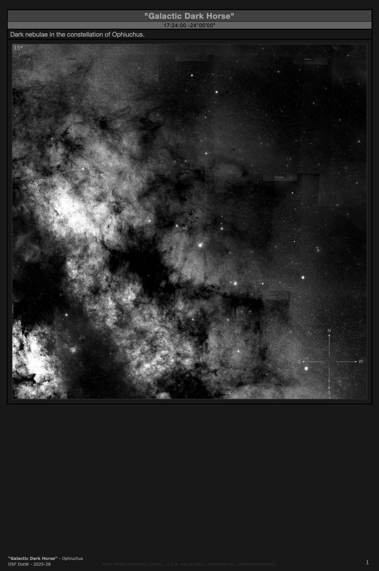 the "Galactic Dark Horse" in Ophiuchus the "Galactic Dark Horse" in Ophiuchus