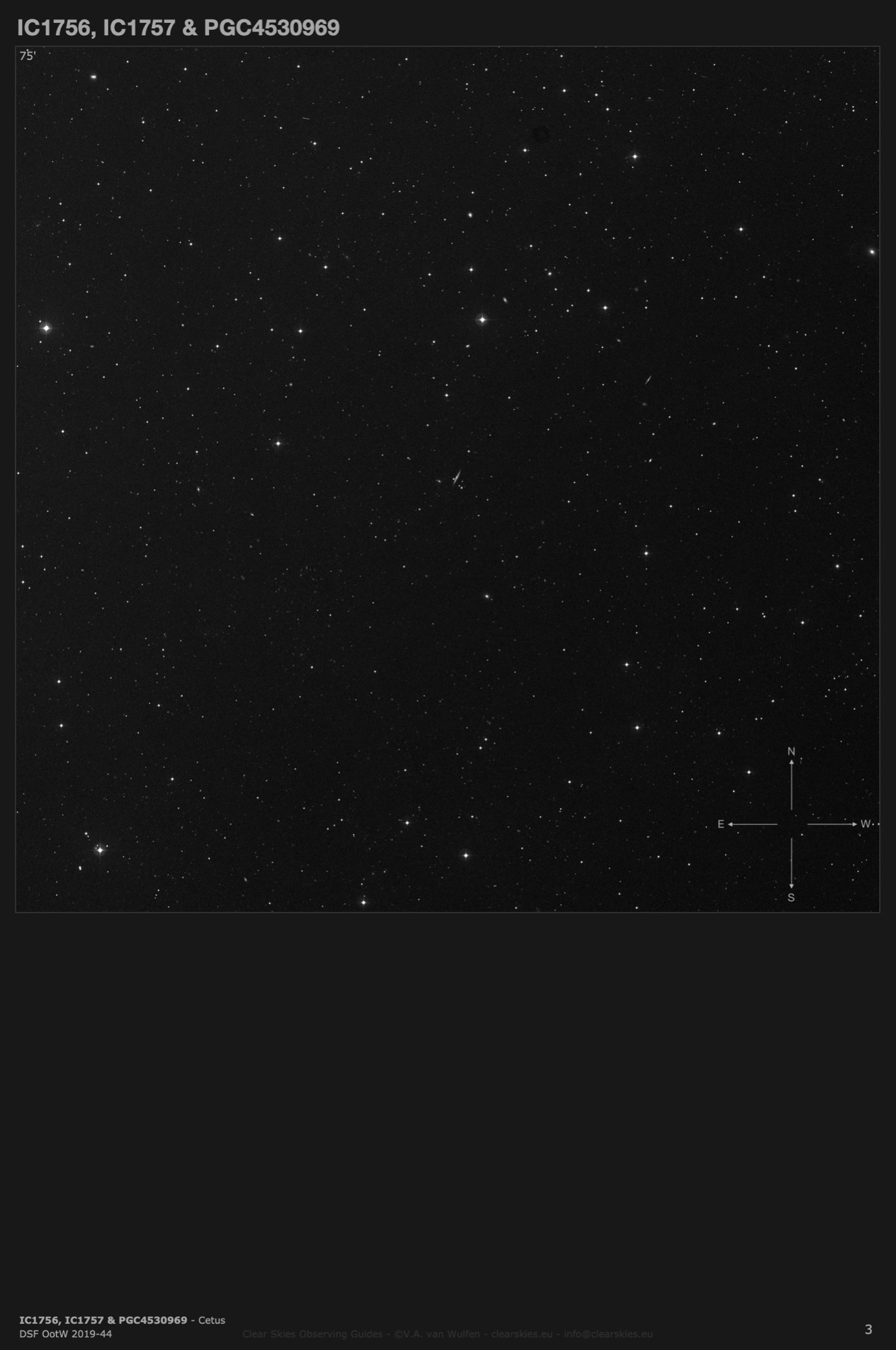 Galaxy group IC1756, IC1757 & PGC4530969 in Cetus