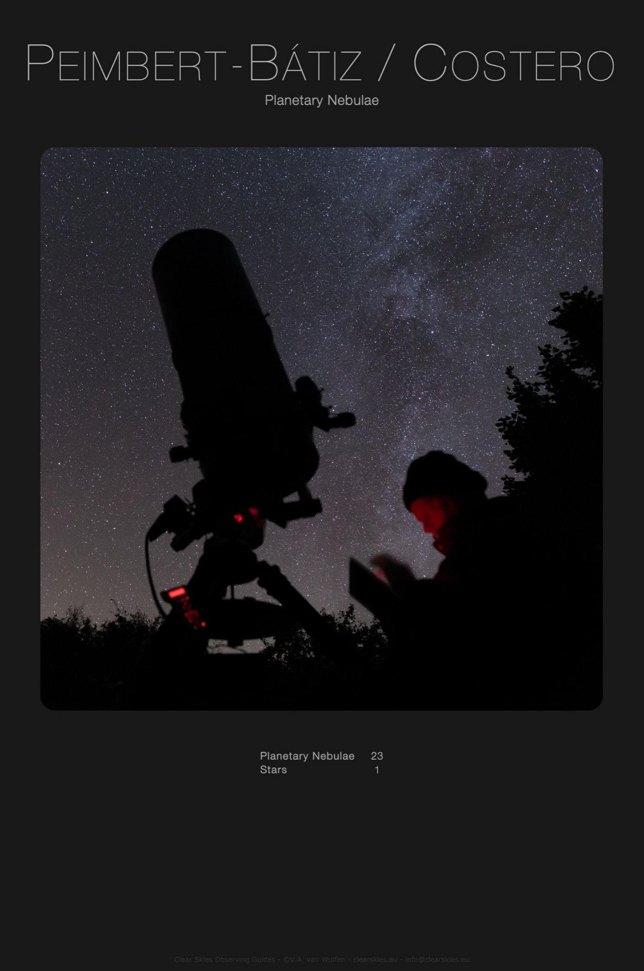 CSOG Downloads - Nebula editions - Peimbert-Bátiz & Peimbert-Costero CSOG Downloads - Nebula editions - Peimbert-Bátiz & Peimbert-Costero