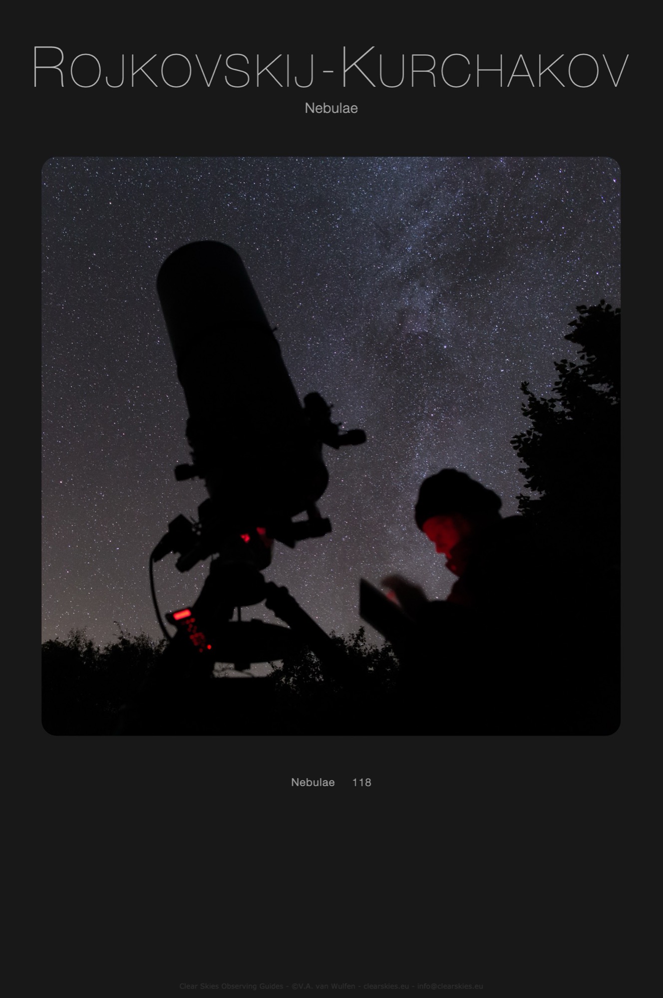 CSOG Downloads - Nebula editions - Rojkovskij-Kurchakov Nebulae CSOG Downloads - Nebula editions - Rojkovskij-Kurchakov Nebulae