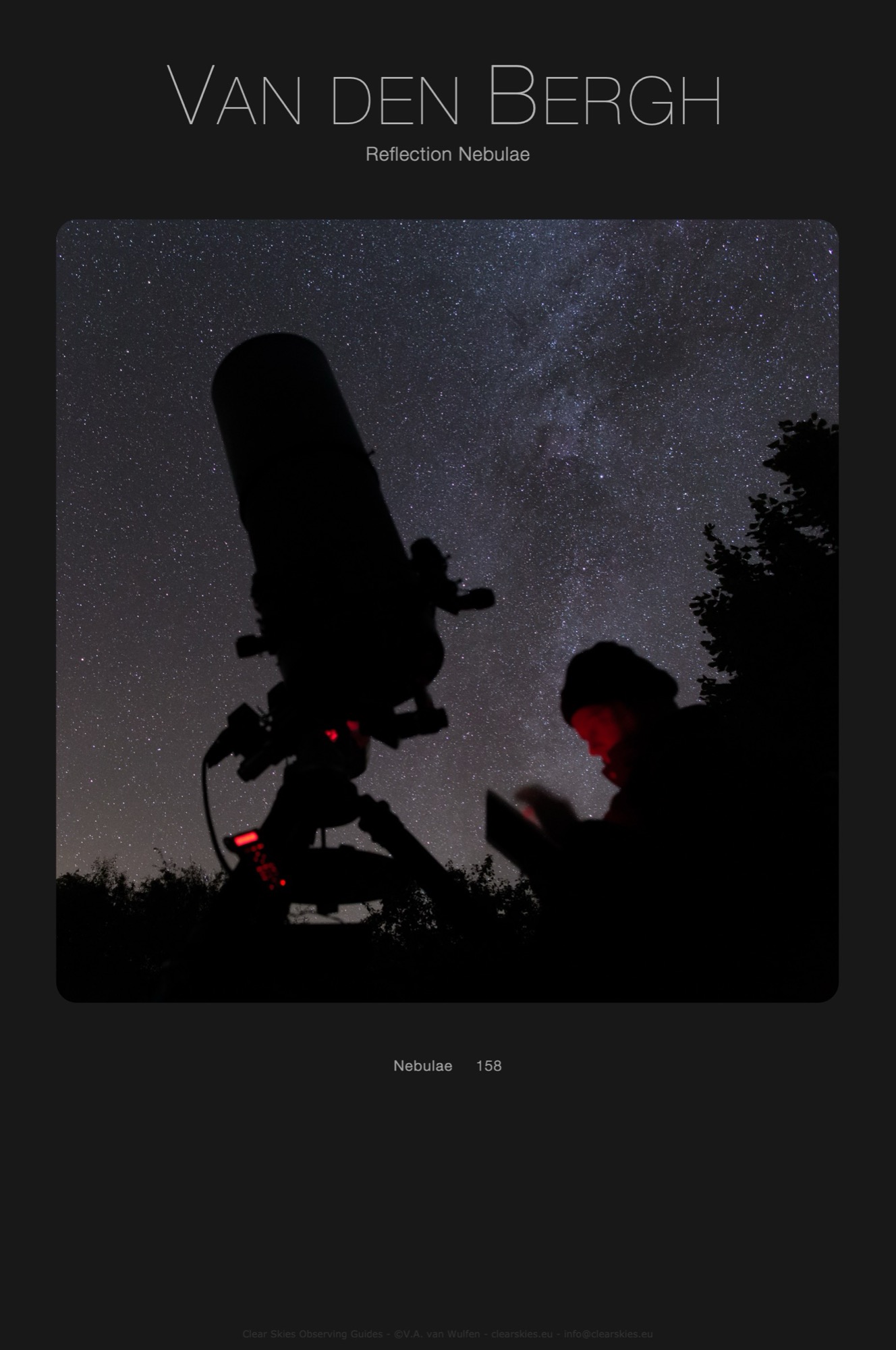 CSOG Downloads - Nebula editions - Van den Bergh Reflection Nebulae CSOG Downloads - Nebula editions - Van den Bergh Reflection Nebulae