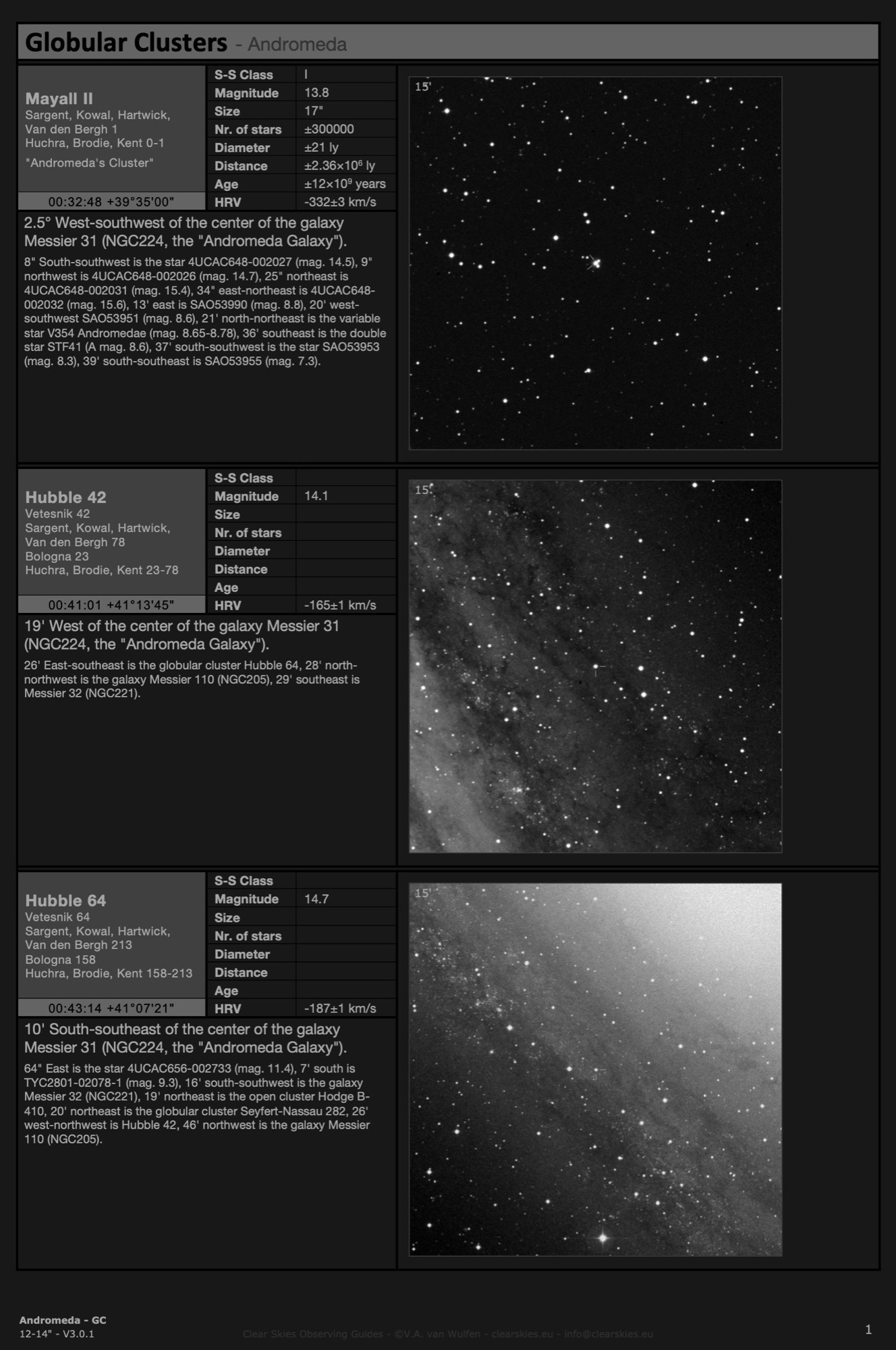 CSOG 12-14" Constellation edition - Globular Clusters in Andromeda - CSOG 3.0.1 CSOG 12-14" Constellation edition - Globular Clusters in Andromeda - CSOG 3.0.1