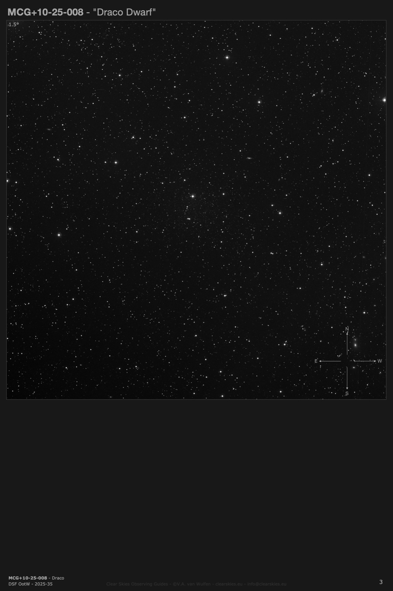 Galaxy MCG+10-25-008 - the "Draco Dwarf" in Draco Galaxy MCG+10-25-008 - the "Draco Dwarf" in Draco