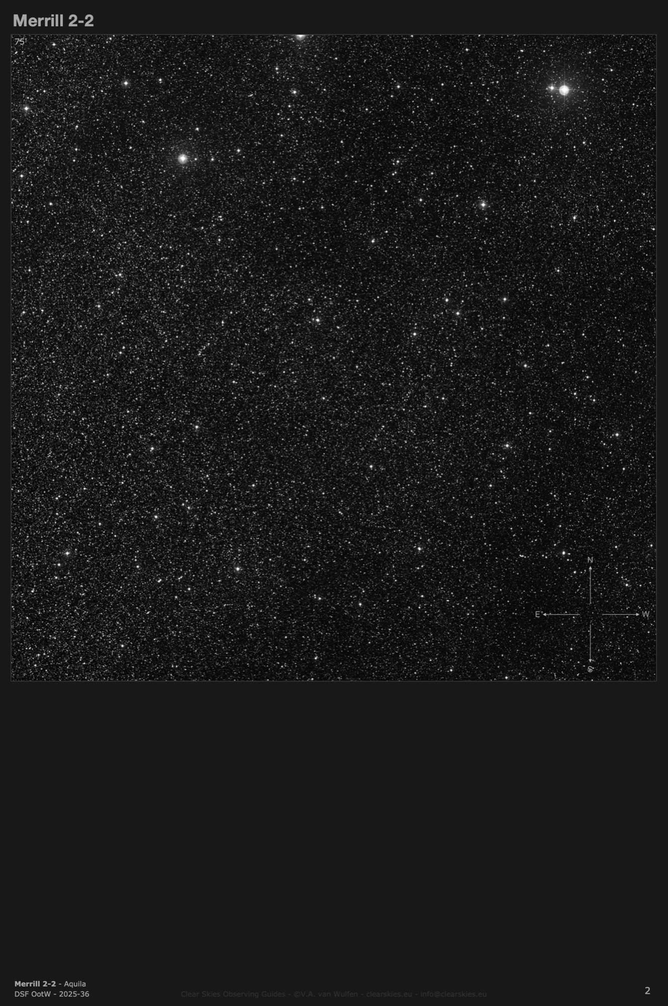 Planetary nebula Merrill 2-2 (PK 052-02.2) in Aquila Planetary nebula Merrill 2-2 (PK 052-02.2) in Aquila