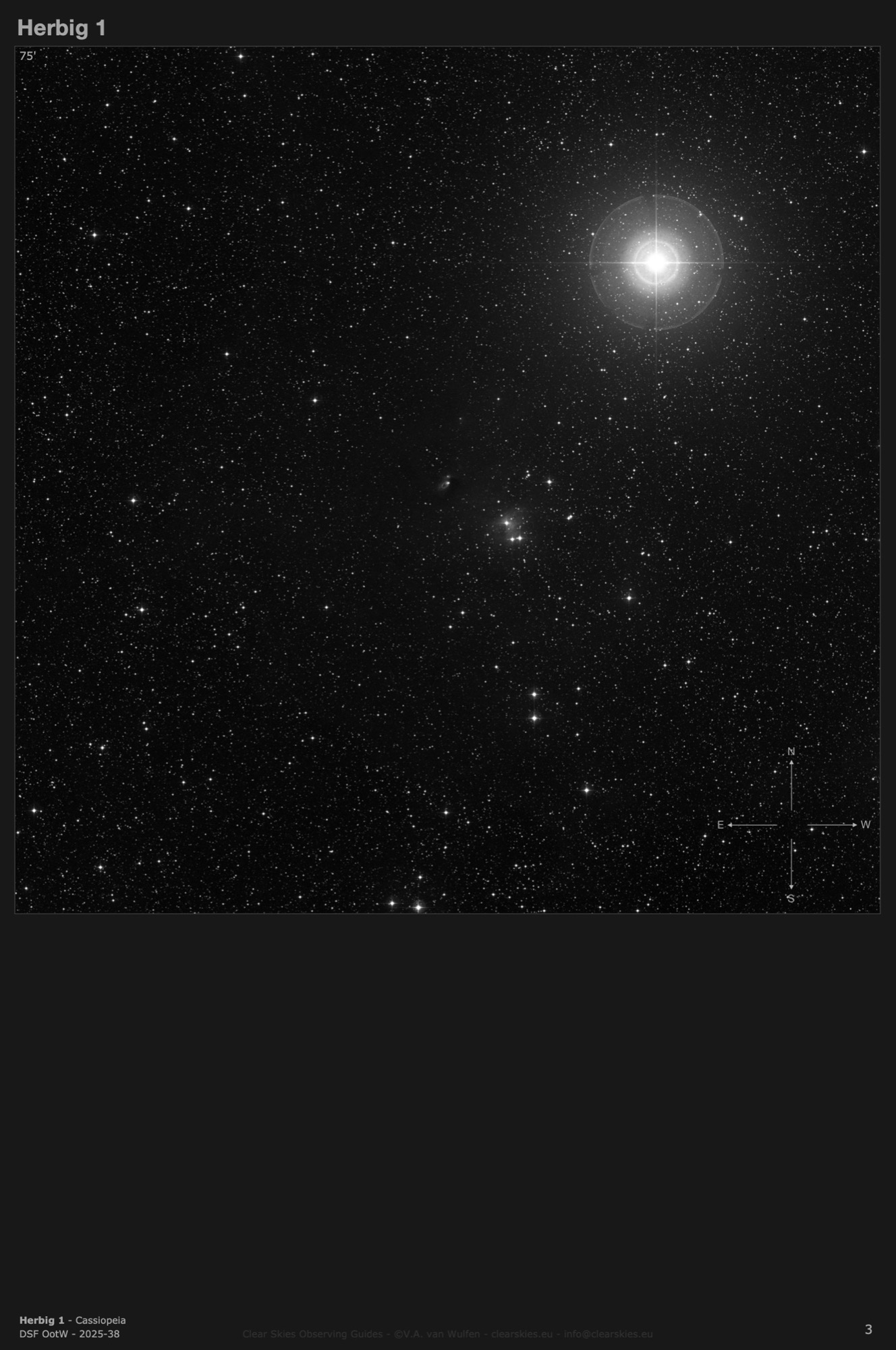 Reflection nebula(e) Herbig 1 in Cassiopeia Reflection nebula(e) Herbig 1 in Cassiopeia