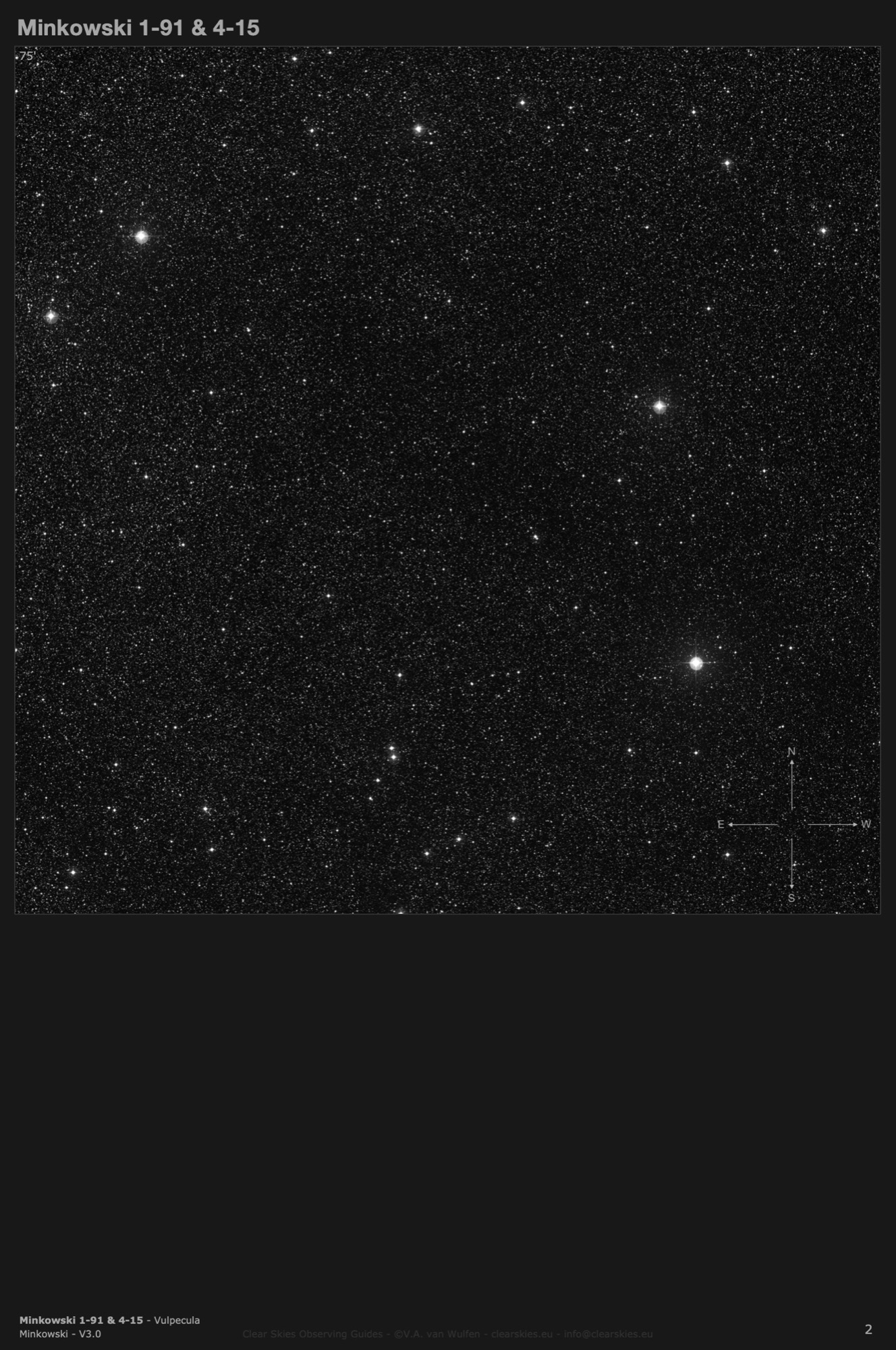 Planetary nebula Minkowski 1-91 / Minkowski 4-15 (PK 061+03.1) in Vulpecula