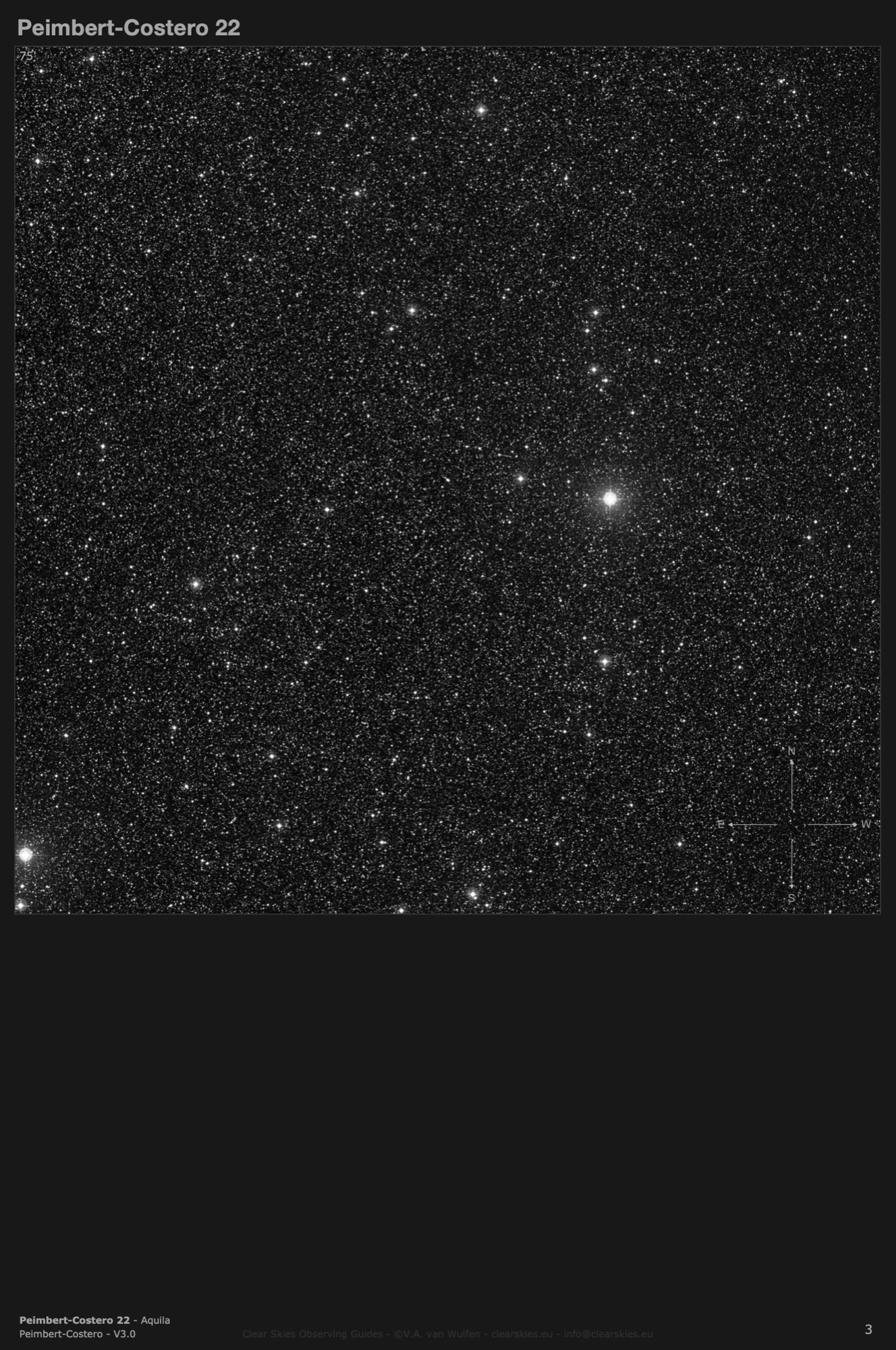 Planetary nebula Peimbert-Costero 22 (PK 051-04.1) in Aquila