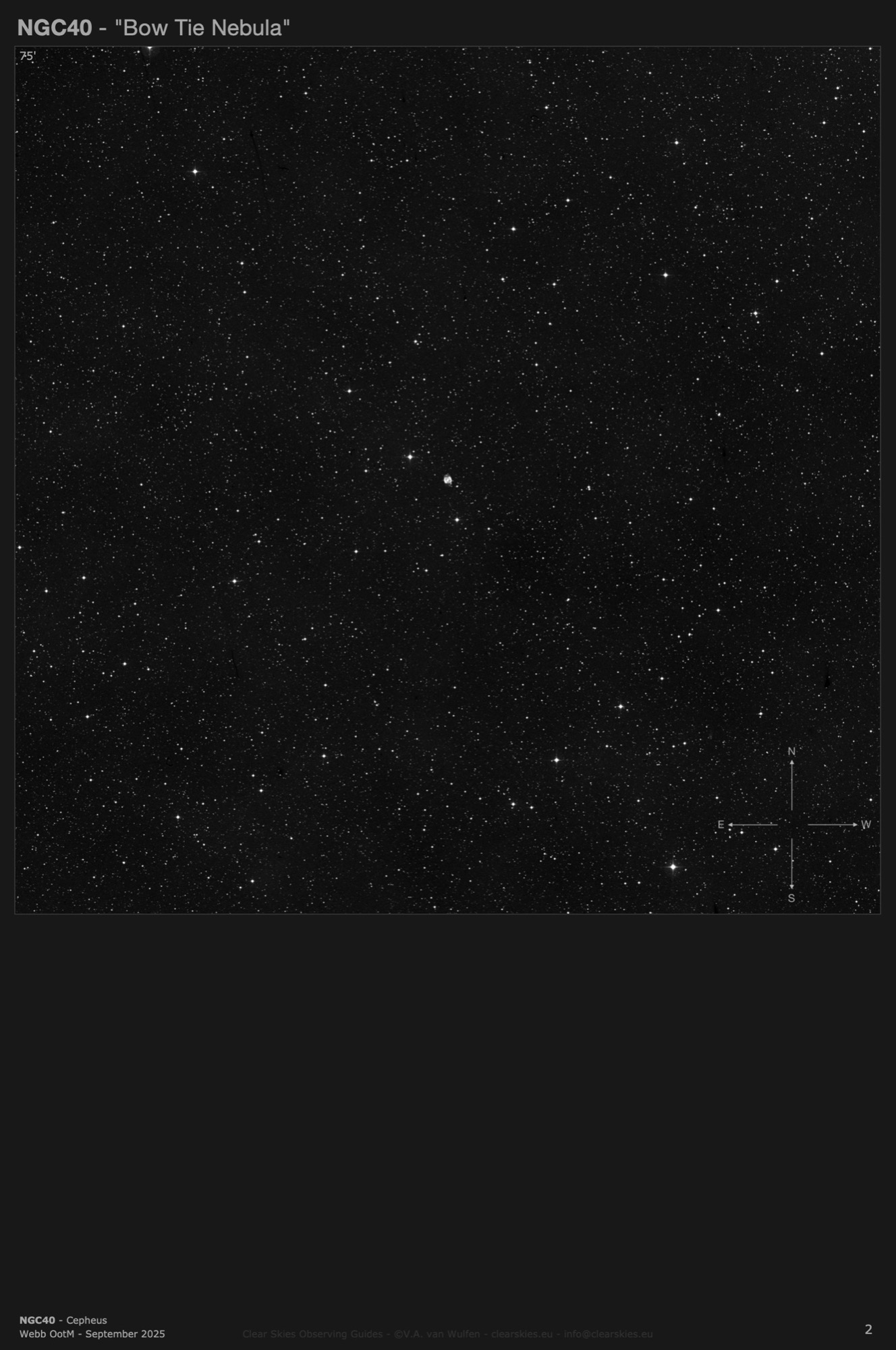 Planetary nebula NGC40 - the "Bow Tie Nebula" in Cepheus Planetary nebula NGC40 - the "Bow Tie Nebula" in Cepheus