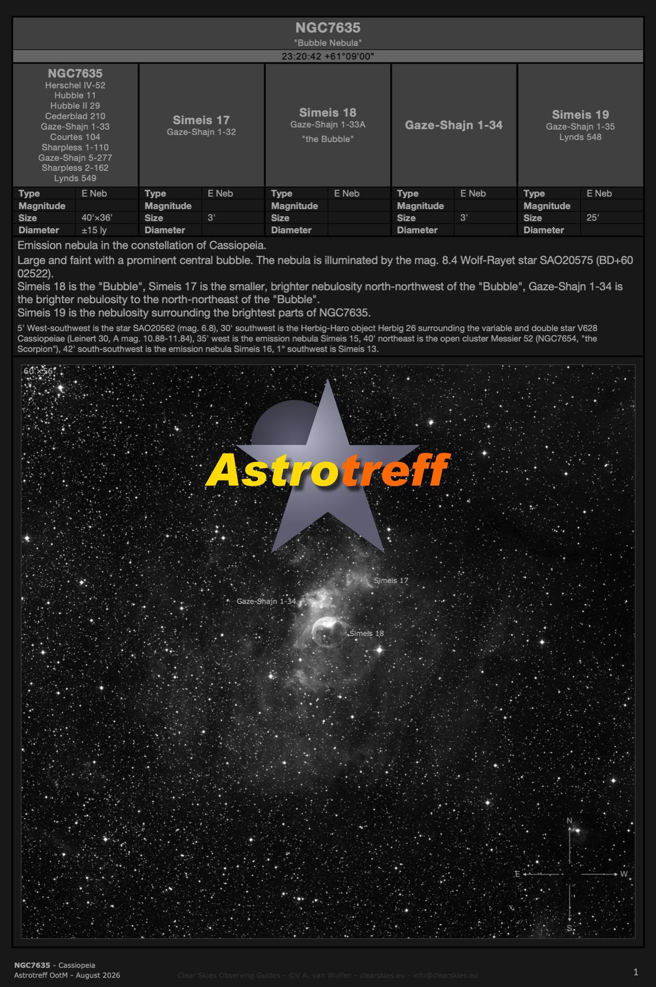 The current Astrotreff Object of the Month The current Astrotreff Objects of the Month