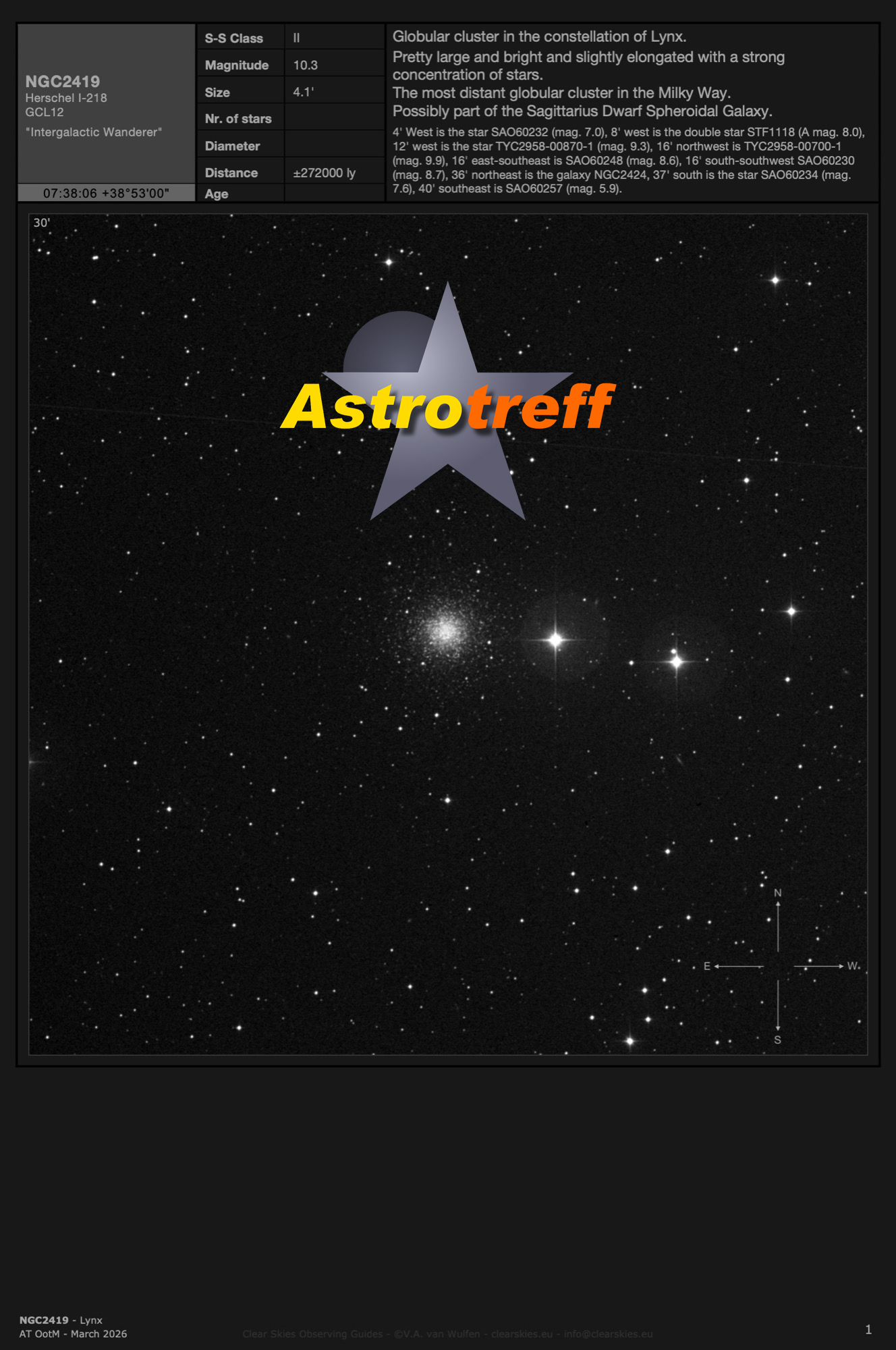The current Astrotreff Object of the Month The current Astrotreff Object of the Month